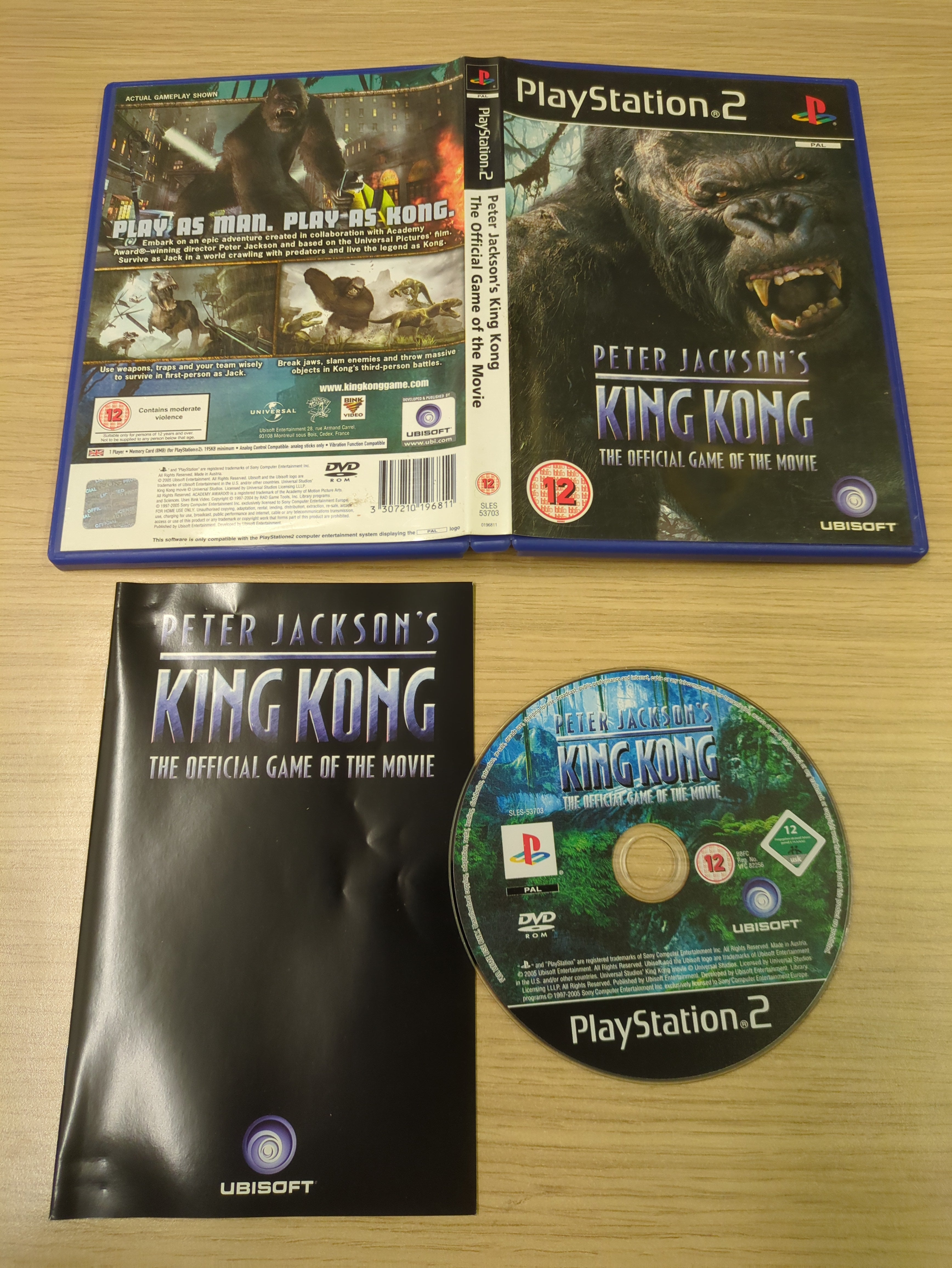 Peter Jackson's King Kong The Official Game of the Movie Sony PS2 game