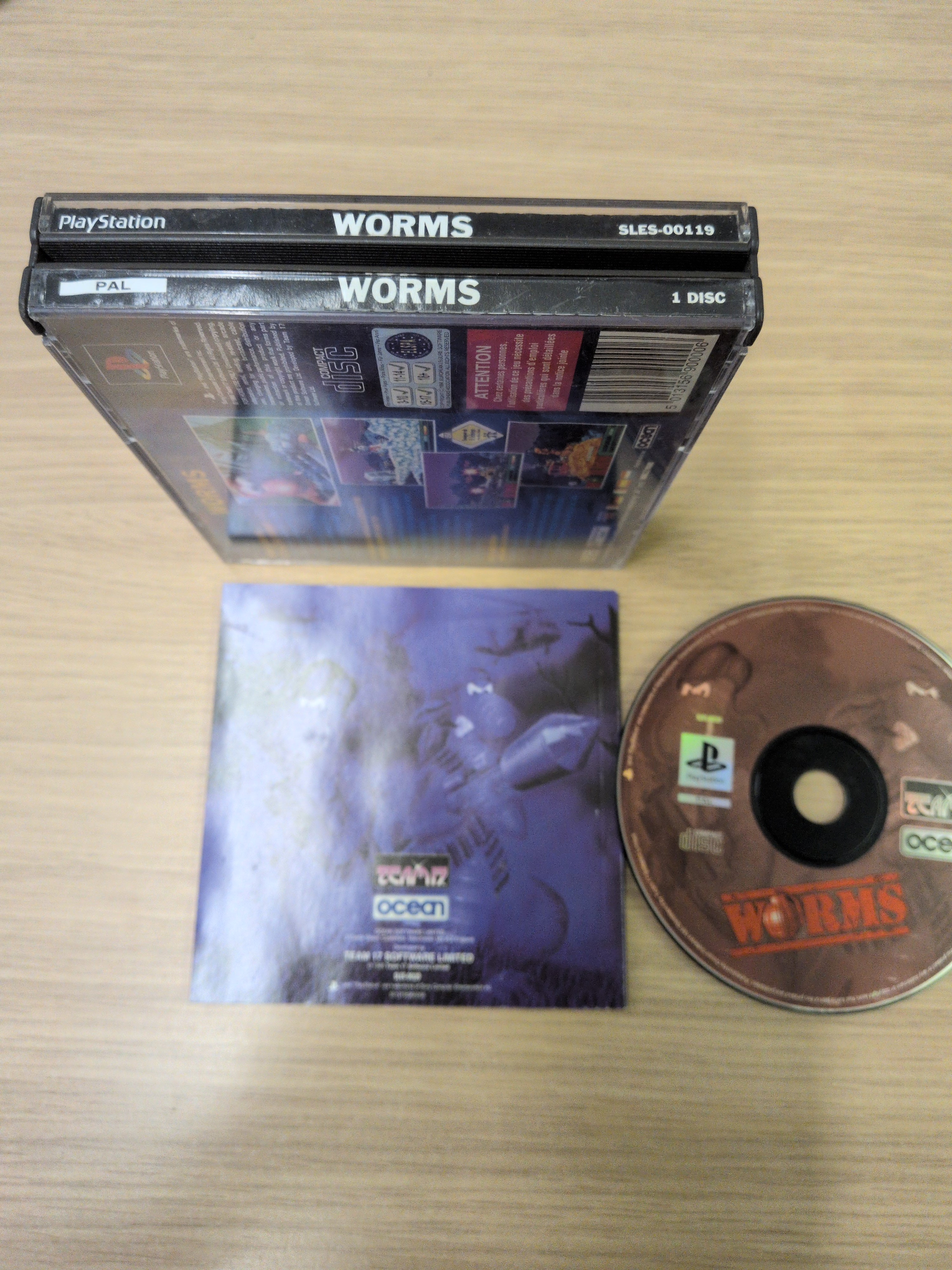 Worms (Big Box) Sony PS1 game