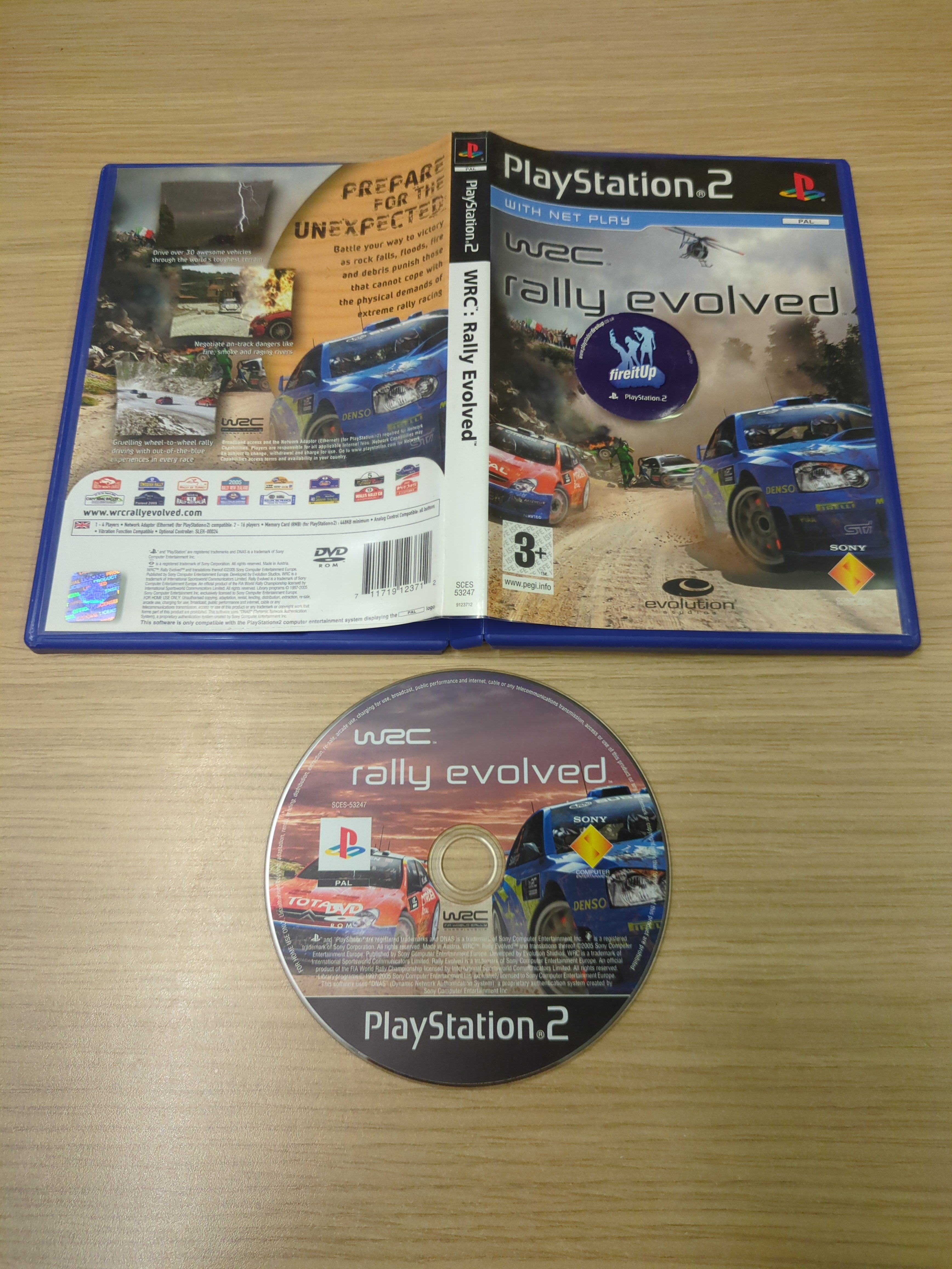 WRC: Rally Evolved Sony PS2 game