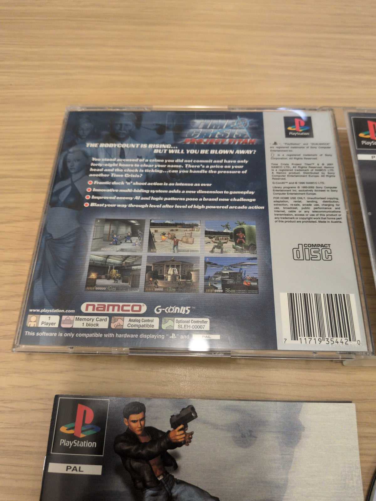 Time Crisis Project Titan Platinum Sony PS1 game