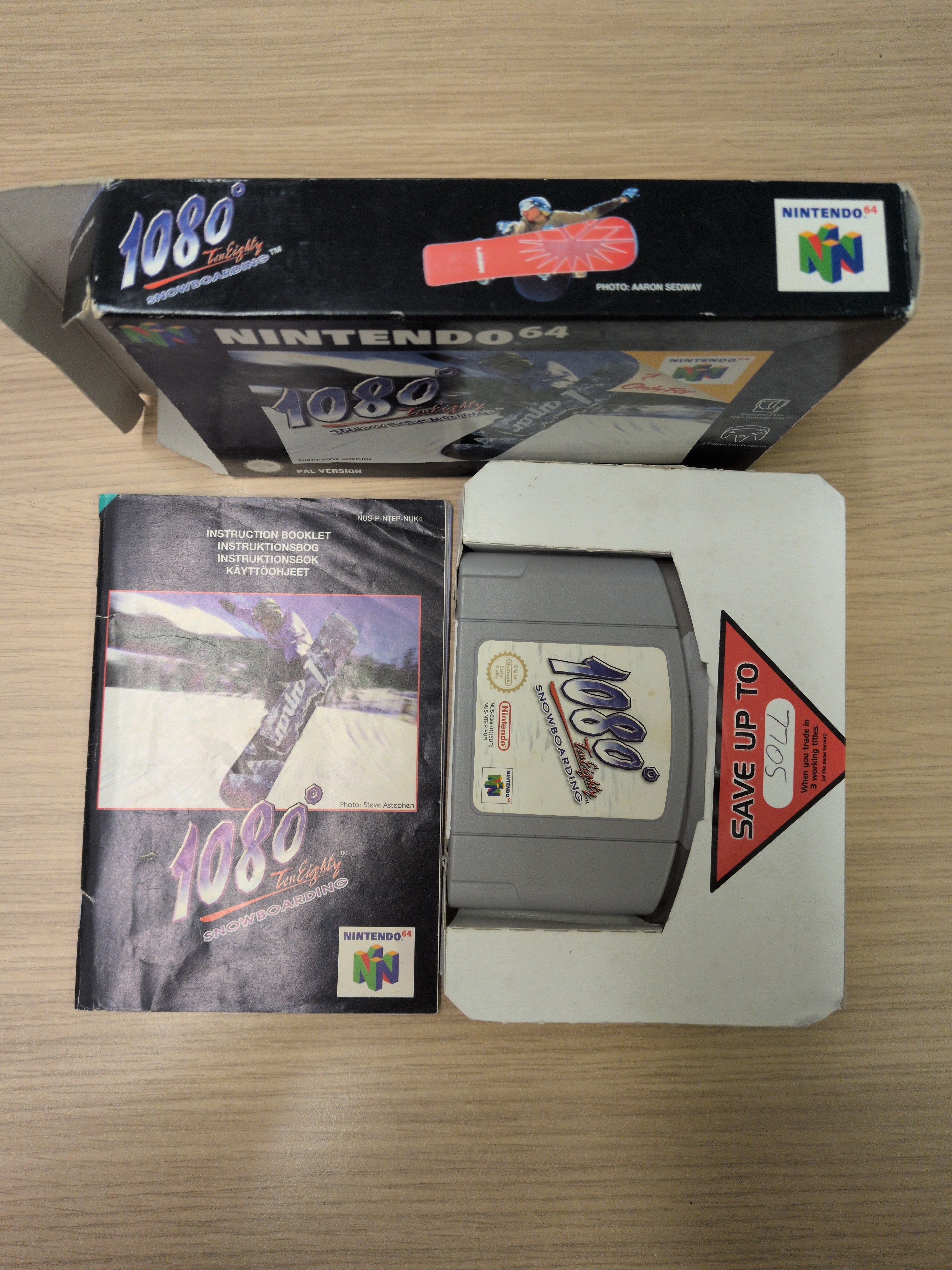 1080 Snowboarding Nintendo N64 game Boxed