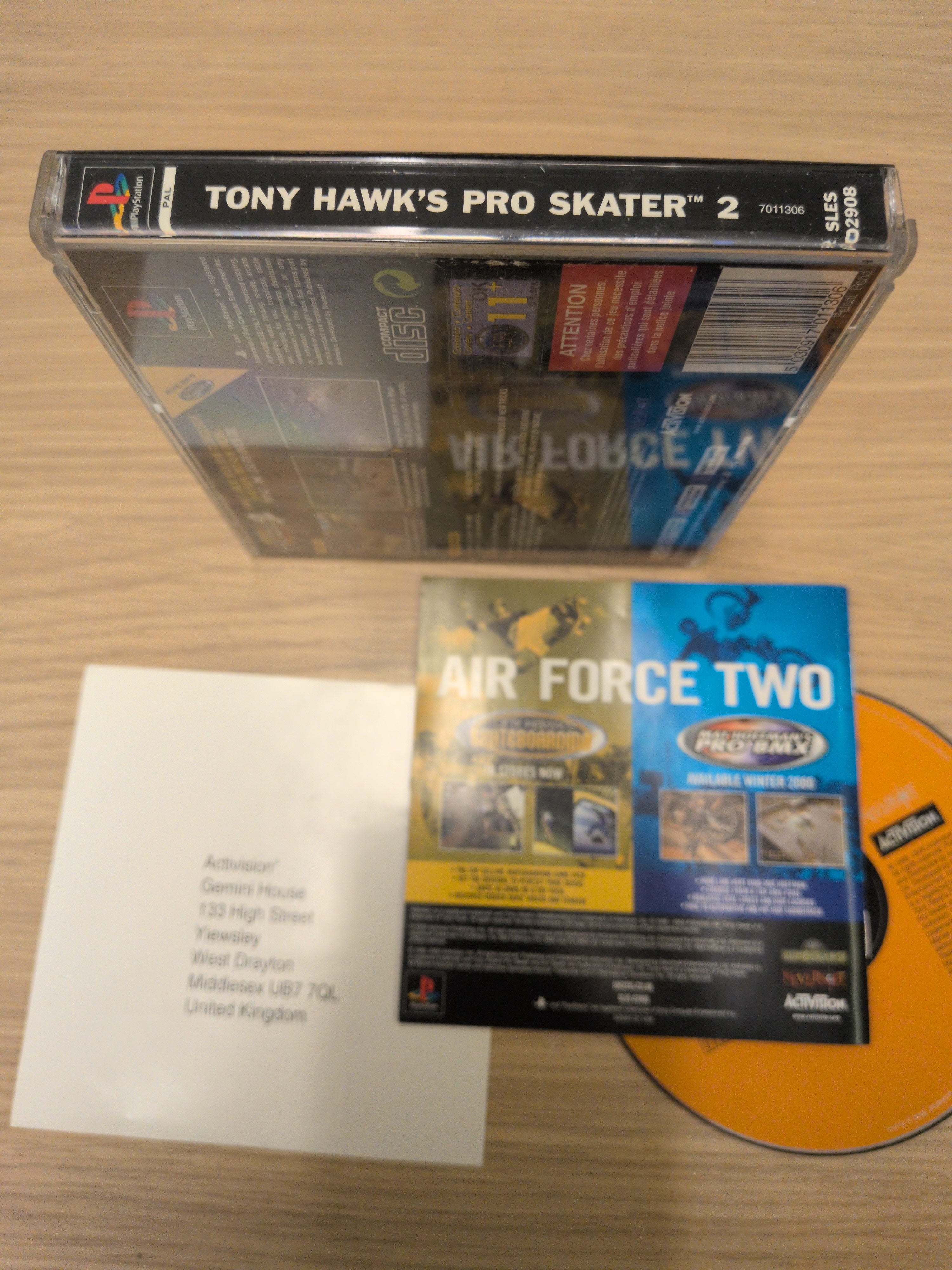 Tony Hawk's Pro Skater 2 Sony PS1 game