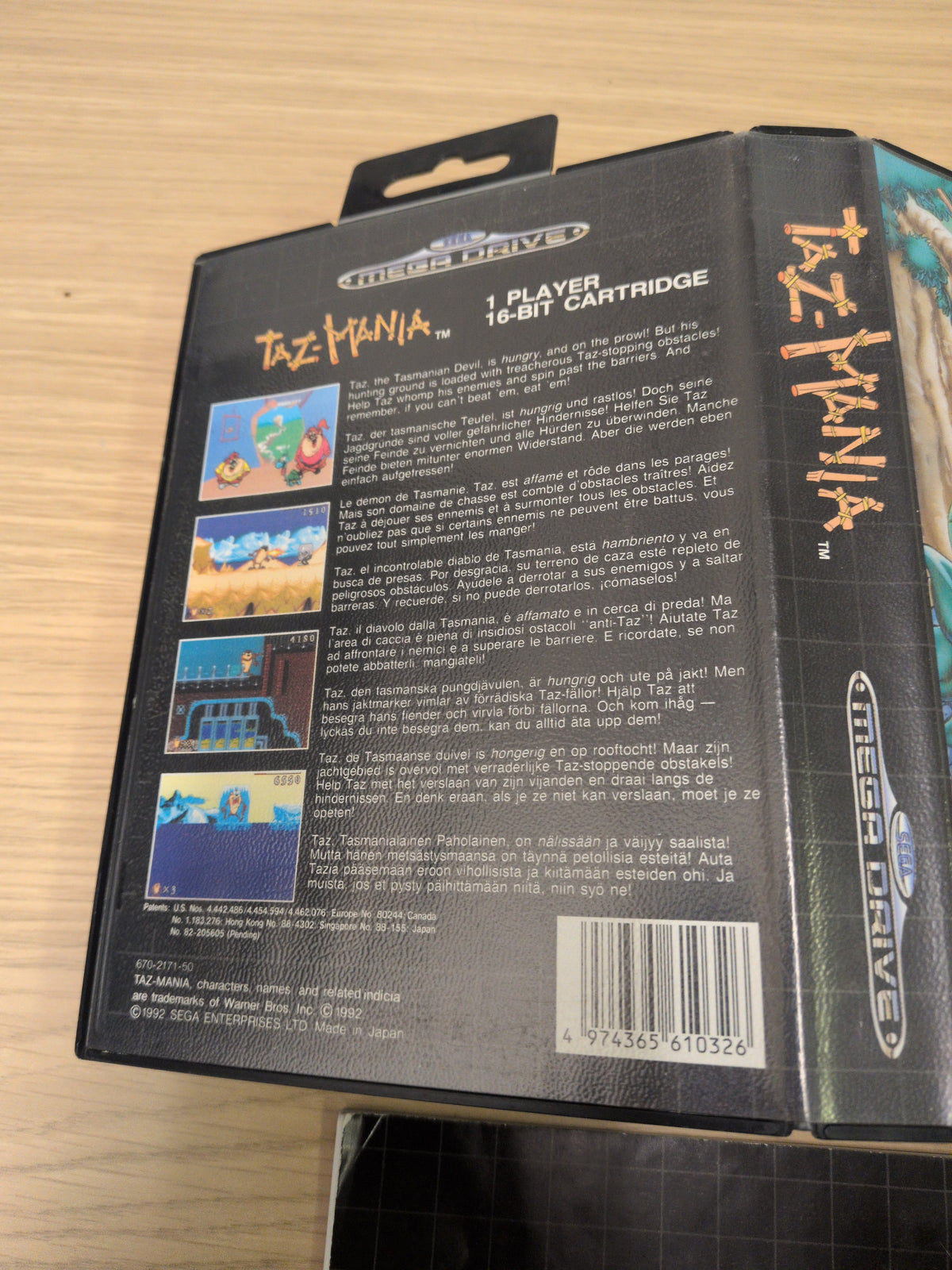 Taz-Mania Sega Mega Drive game