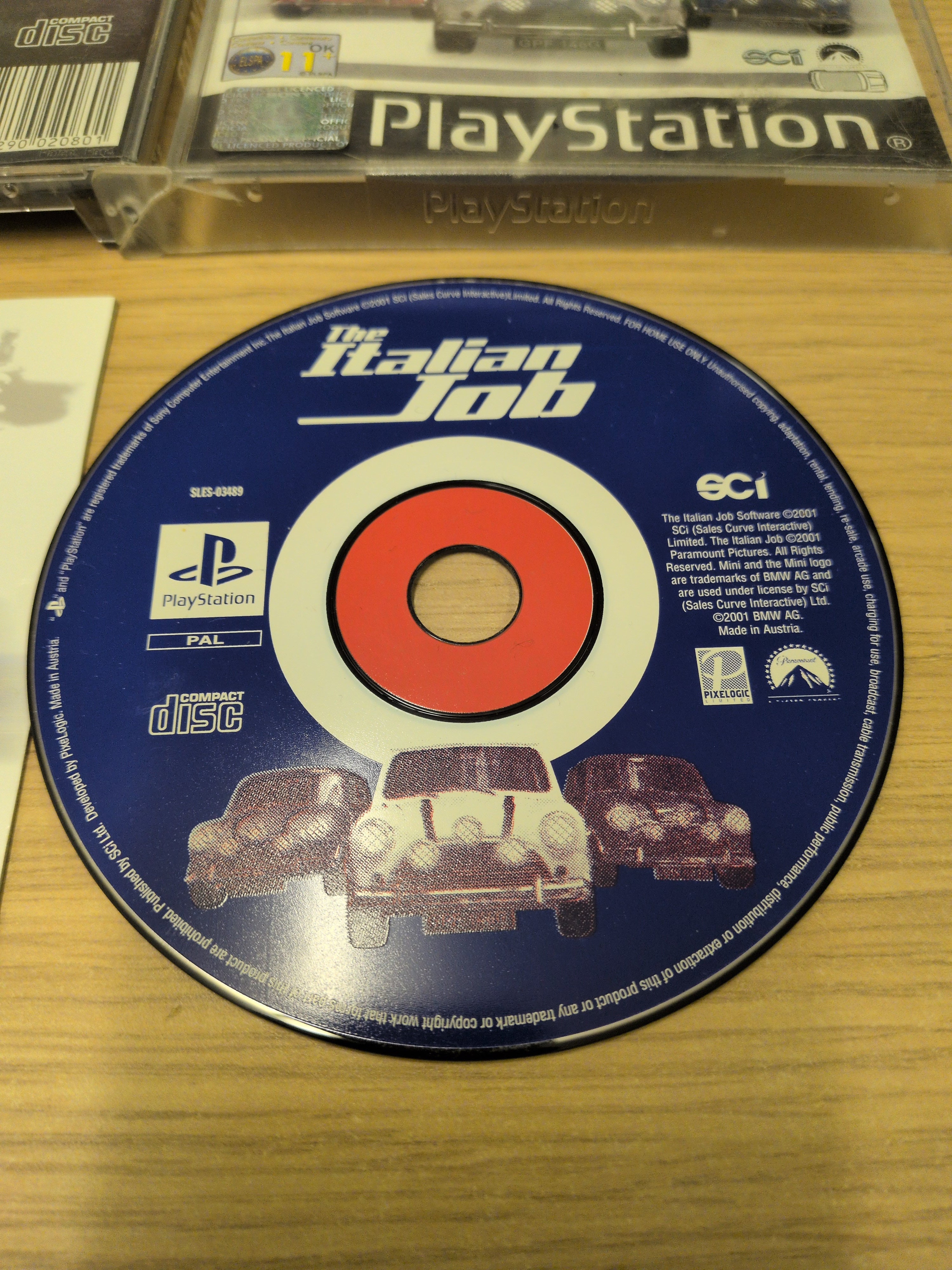 The Italian Job Sony PS1 game