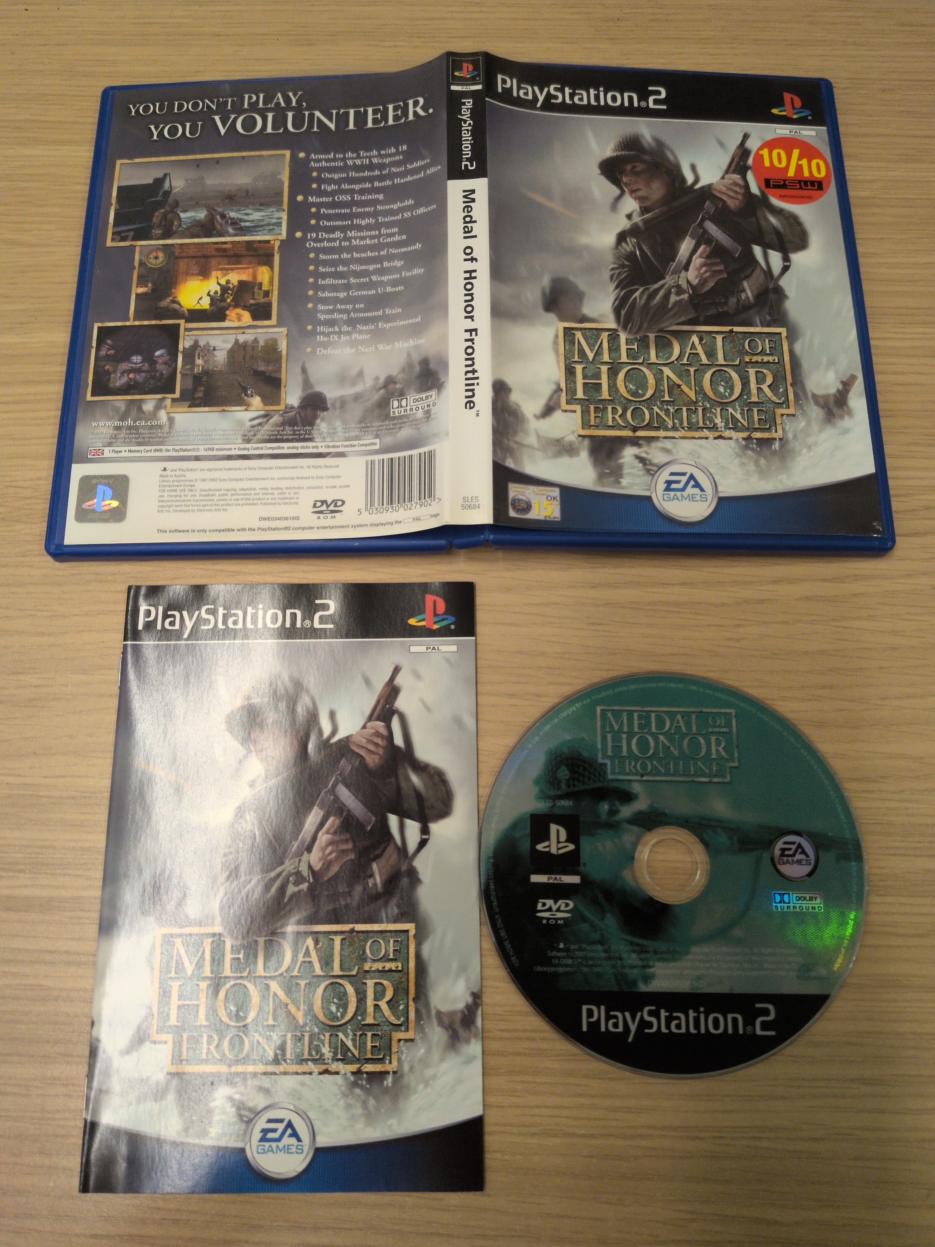 Medal of Honor Frontline Sony PS2 game