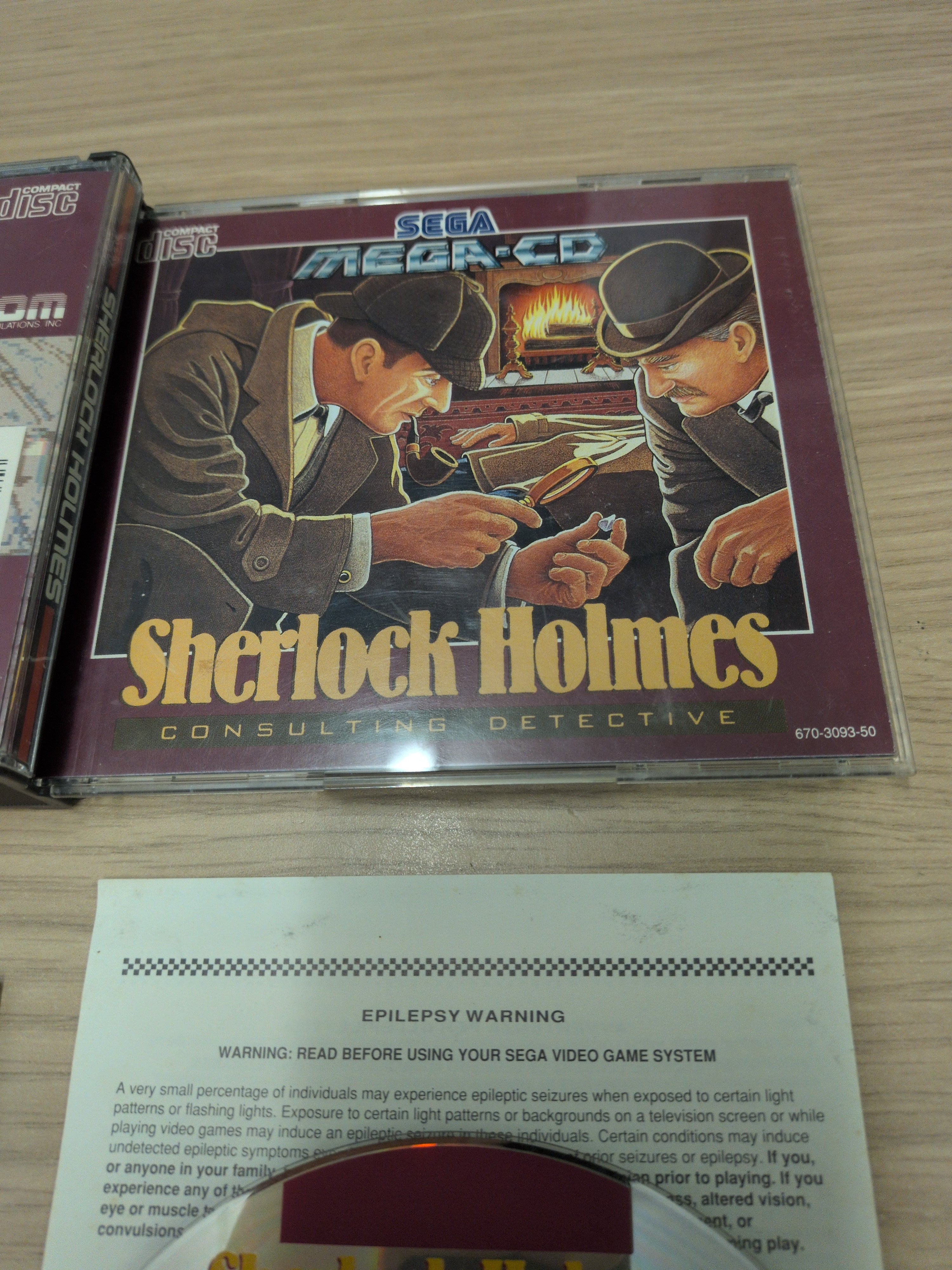 Sherlock Holmes: Consulting Detective Sega Mega-CD game