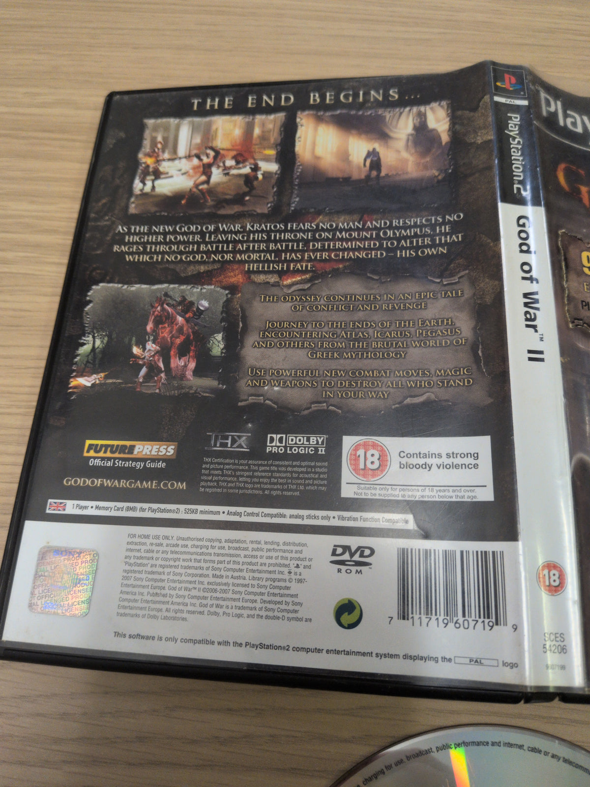 God of War II Sony PS2 game