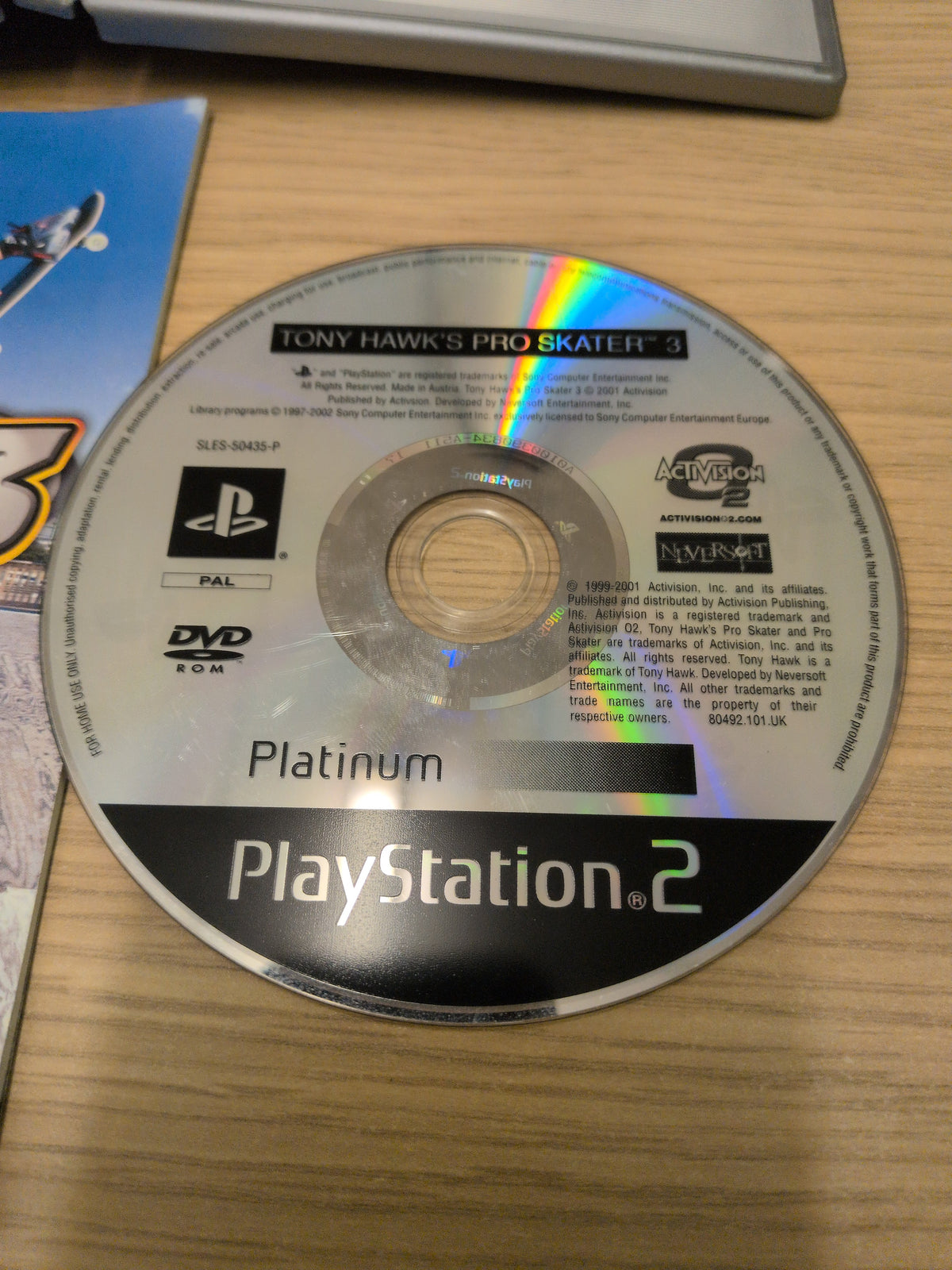 Tony Hawk's Pro Skater 3 Platinum Sony PS2 game