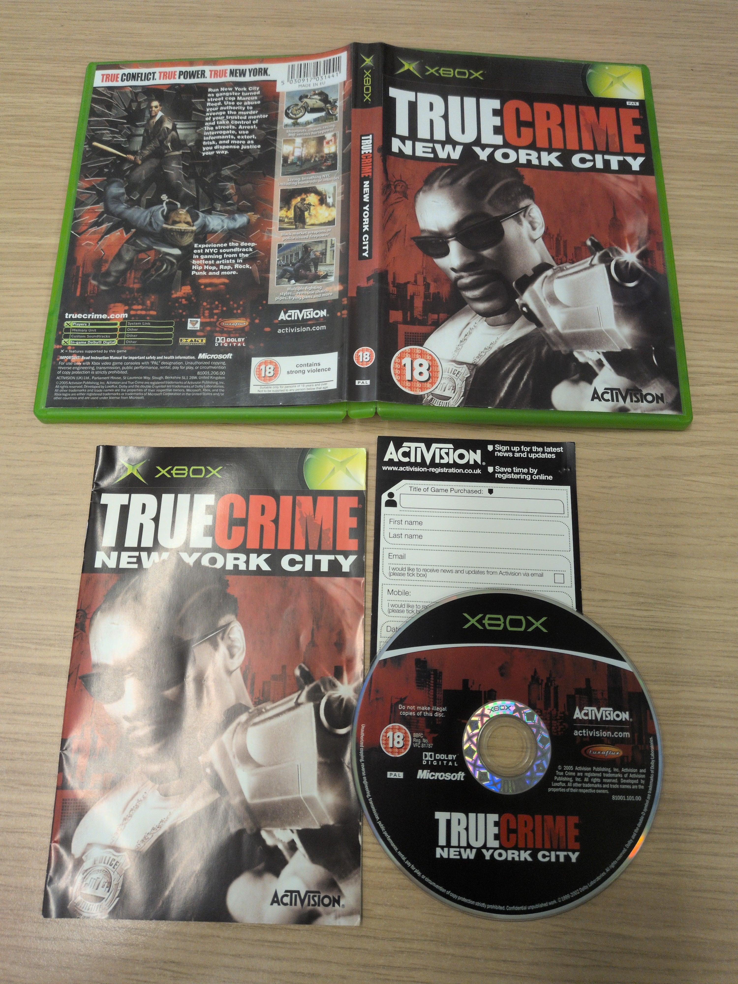 True Crime: New York City original Xbox game