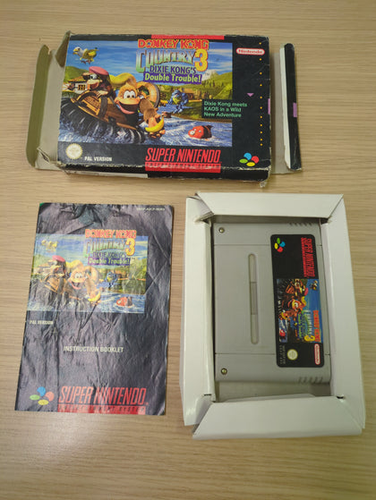 Donkey Kong Country 3 Dixie Kong's Double Trouble Super Nintendo SNES game
