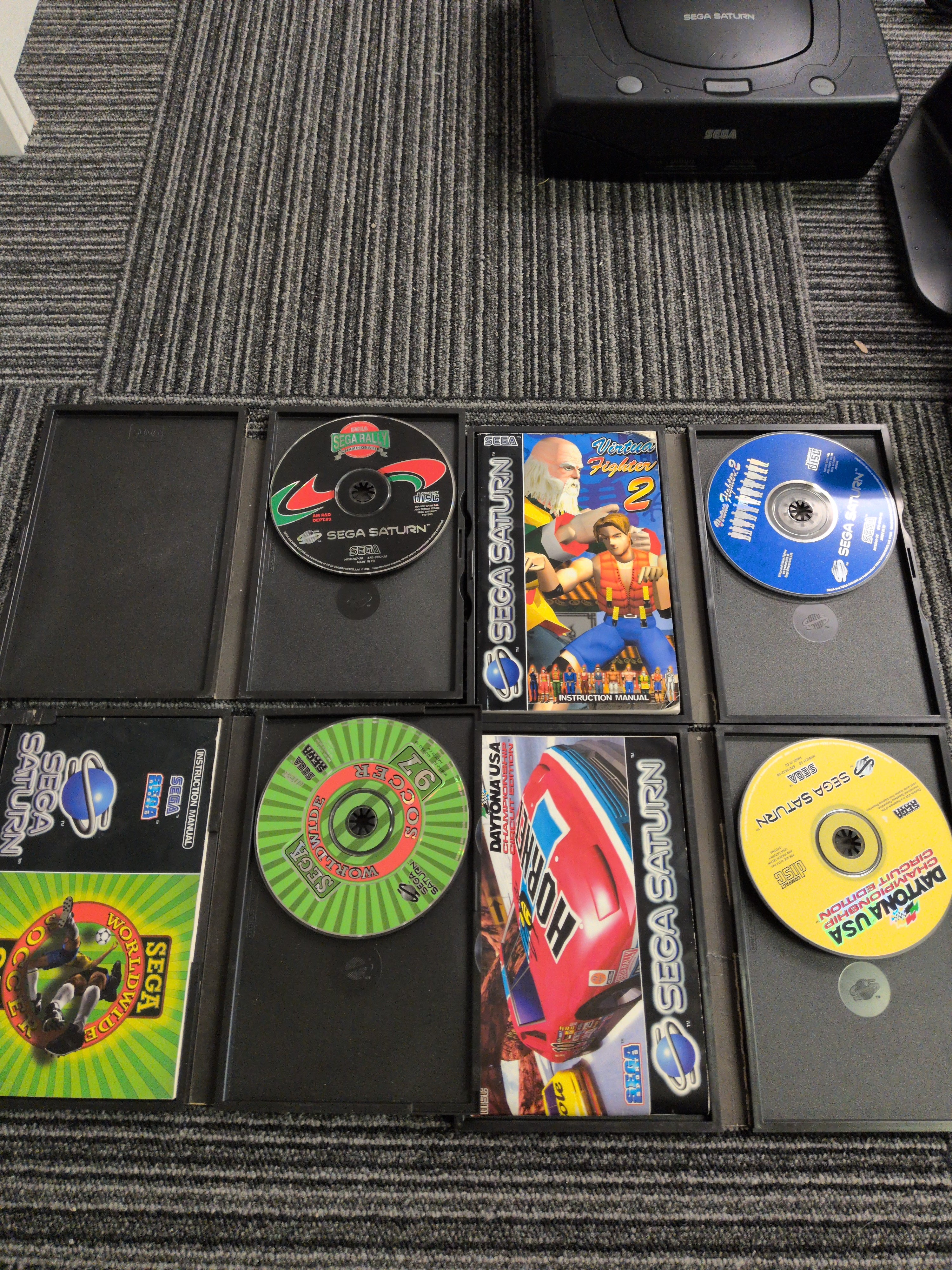 Sega Saturn Model 2 Console with Games bundle