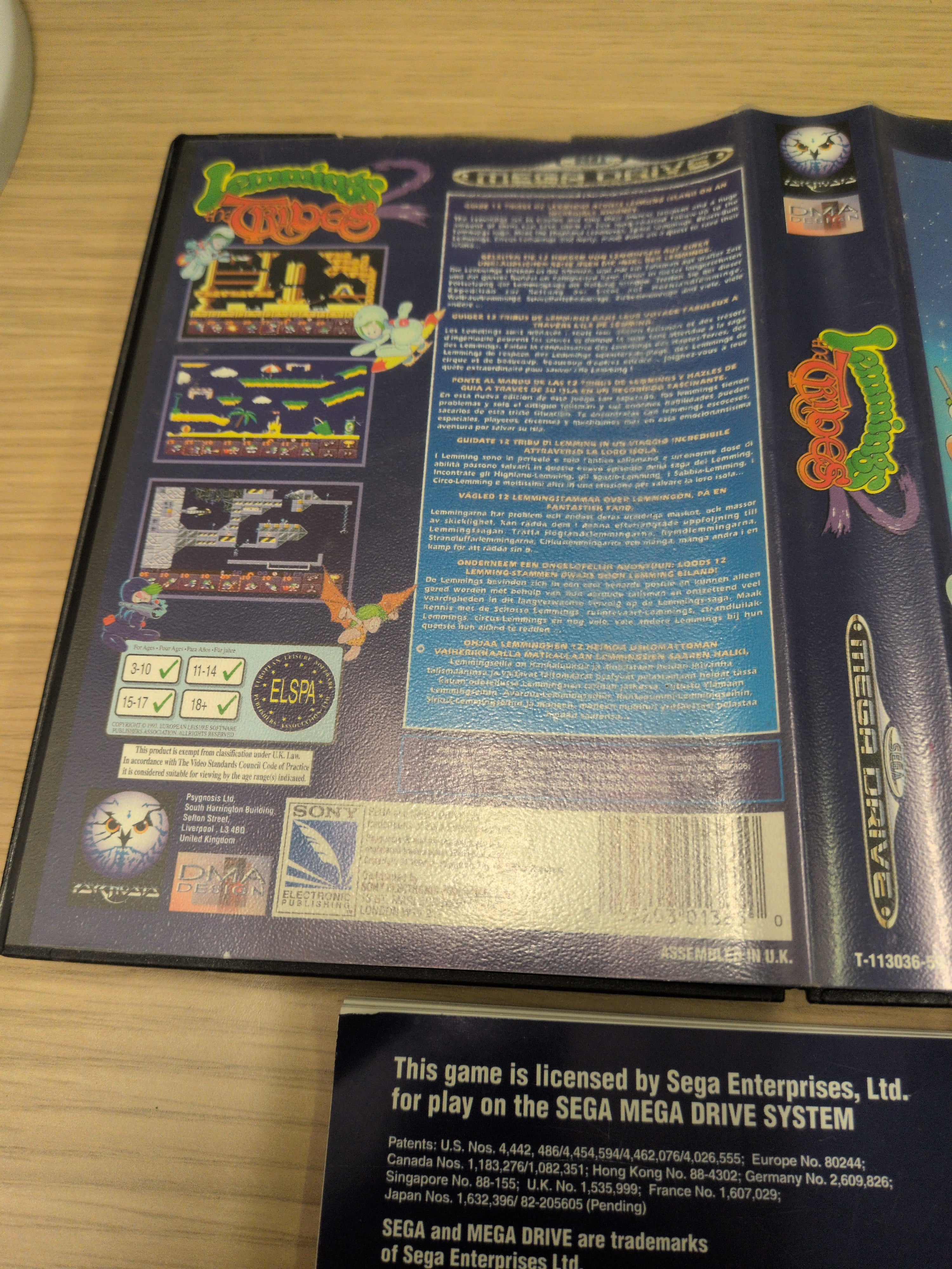 Lemmings 2: The Tribes Sega Mega Drive game