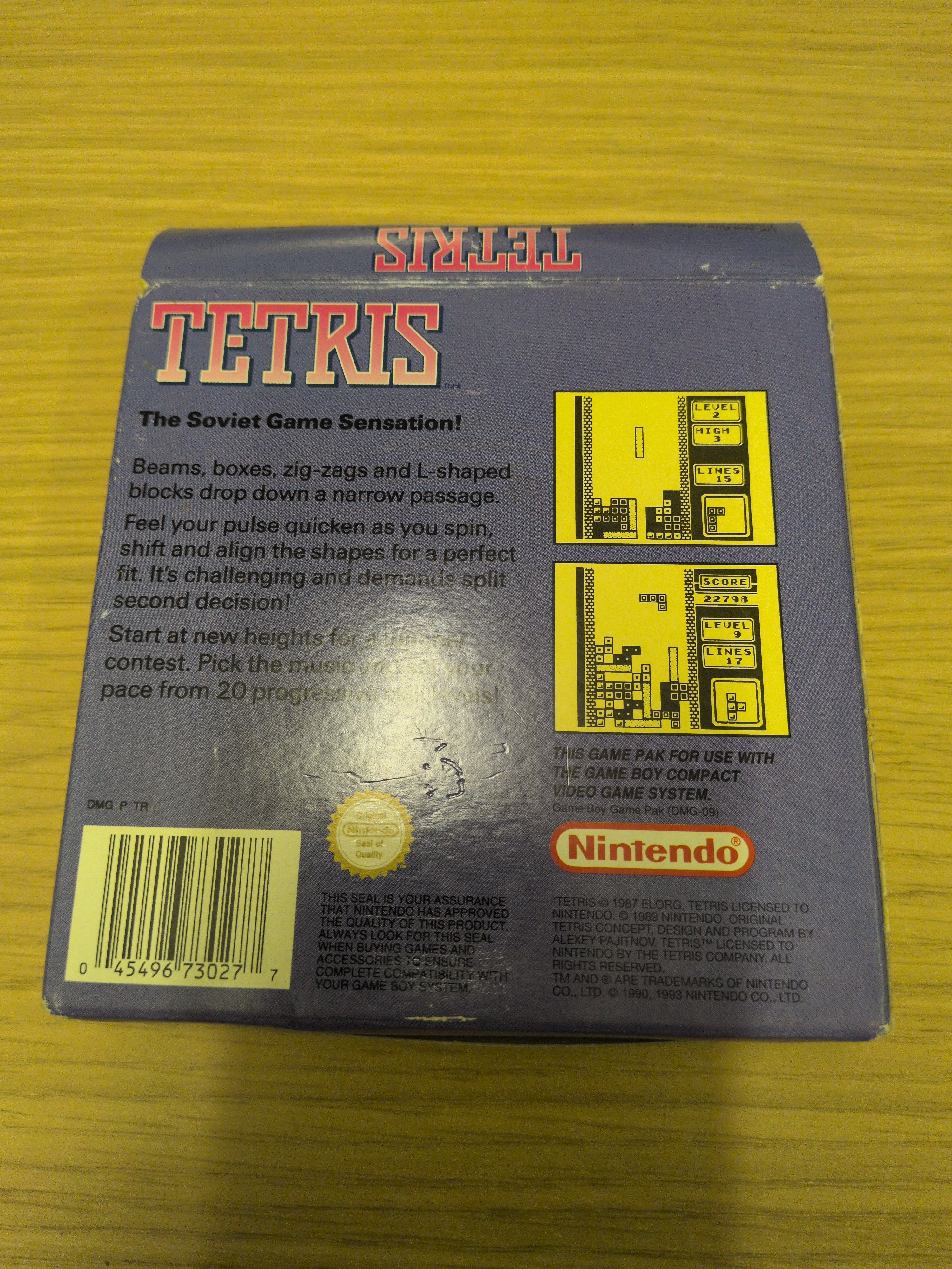 Tetris Nintendo Game Boy game Boxed