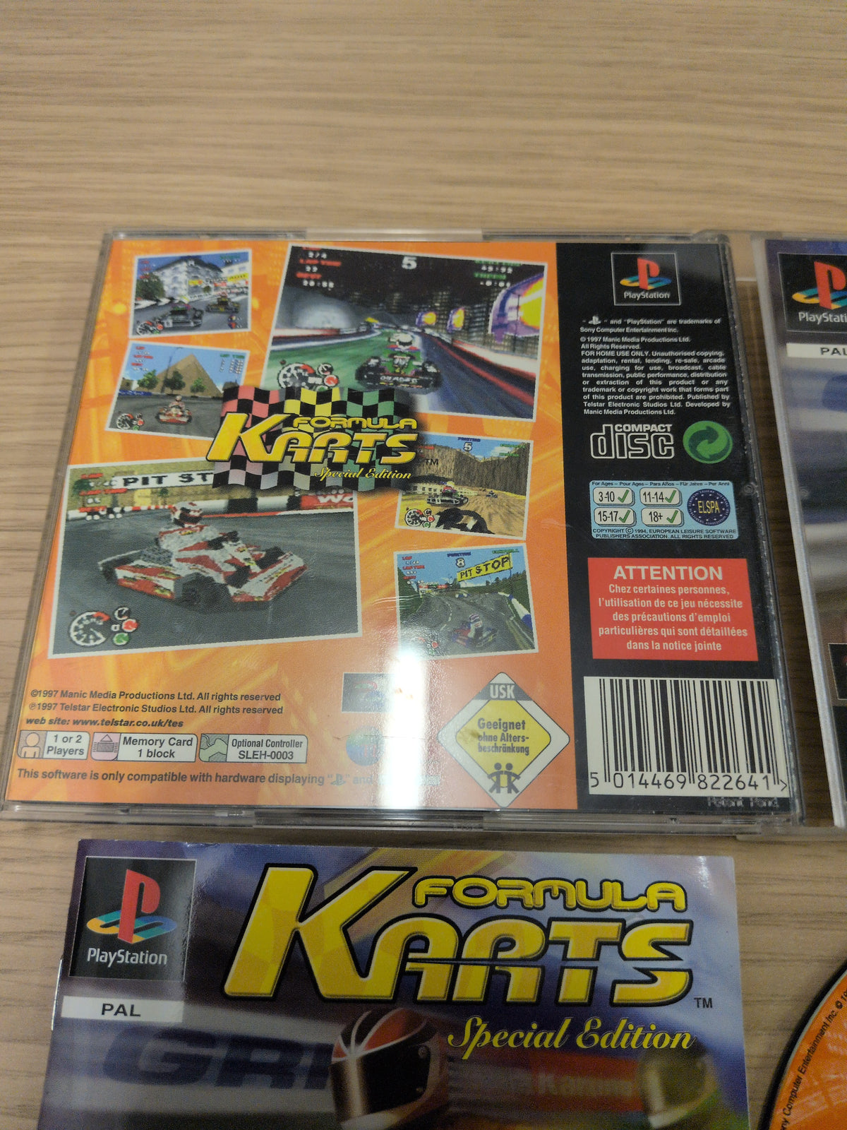 Formula Karts Special Edition Sony PS1 game