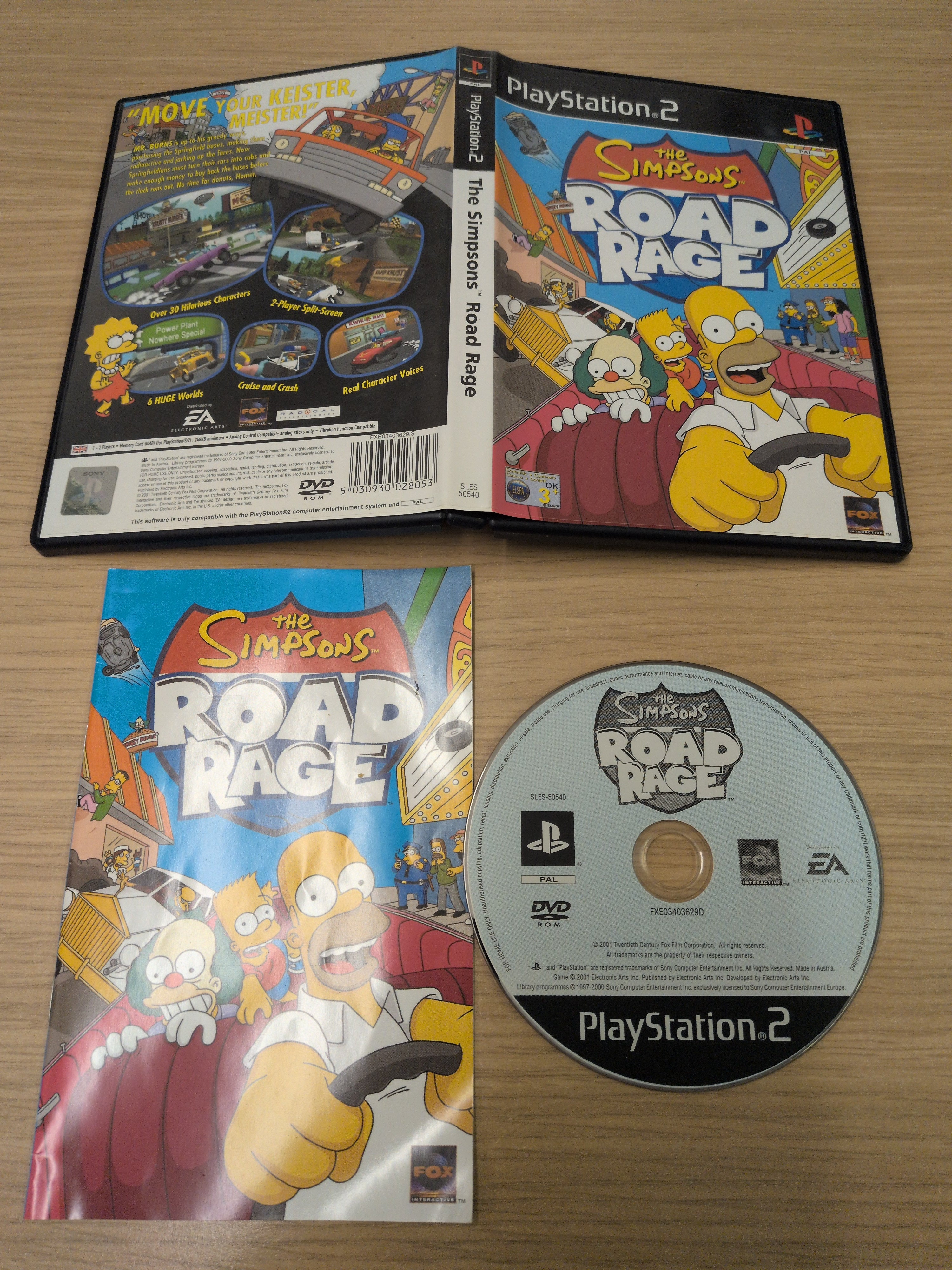 The Simpsons Road Rage Sony PS2 game – retro game store uk - 8BitBeyond.com