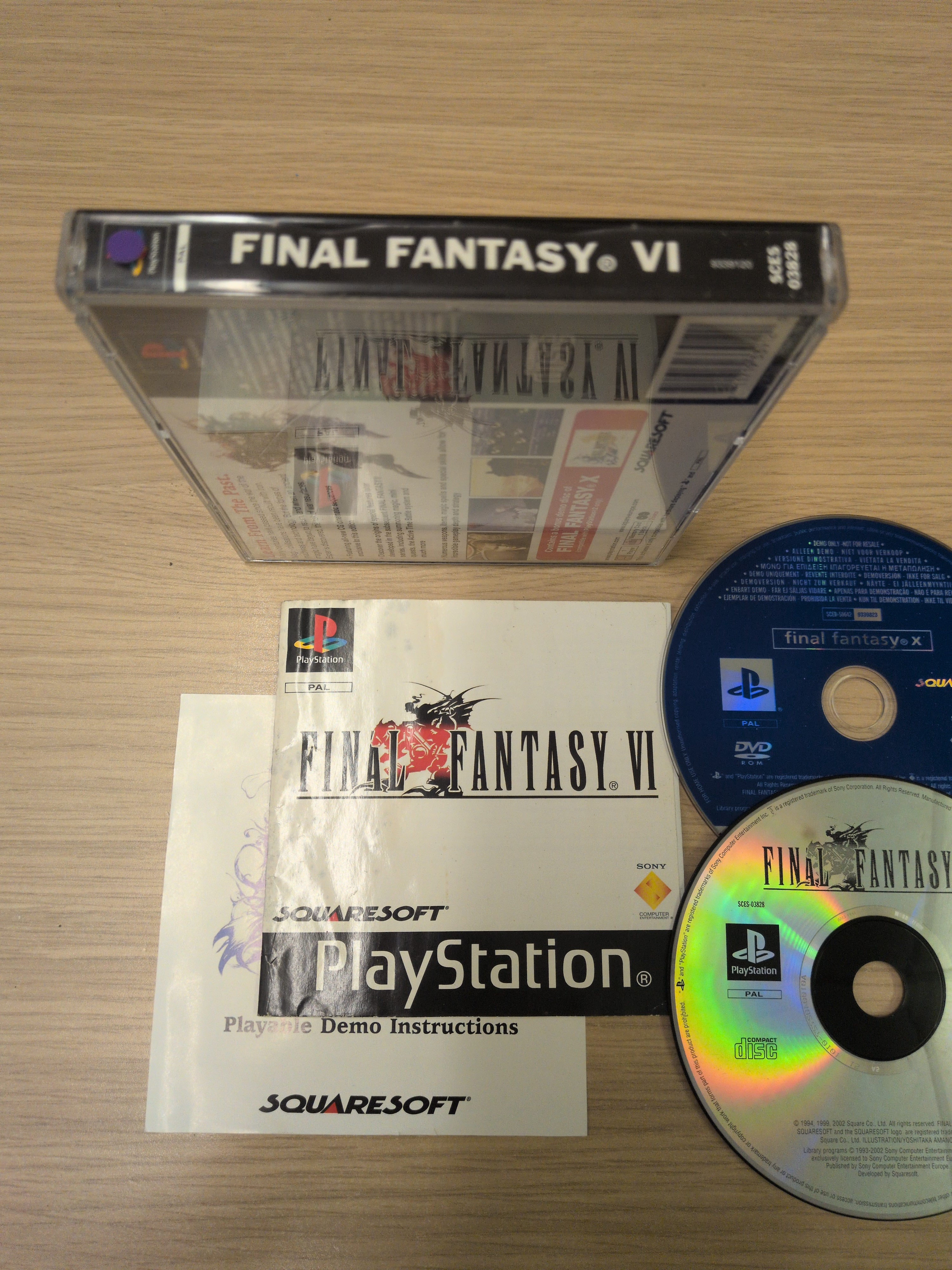 Final Fantasy VI Sony PS1 game + demo