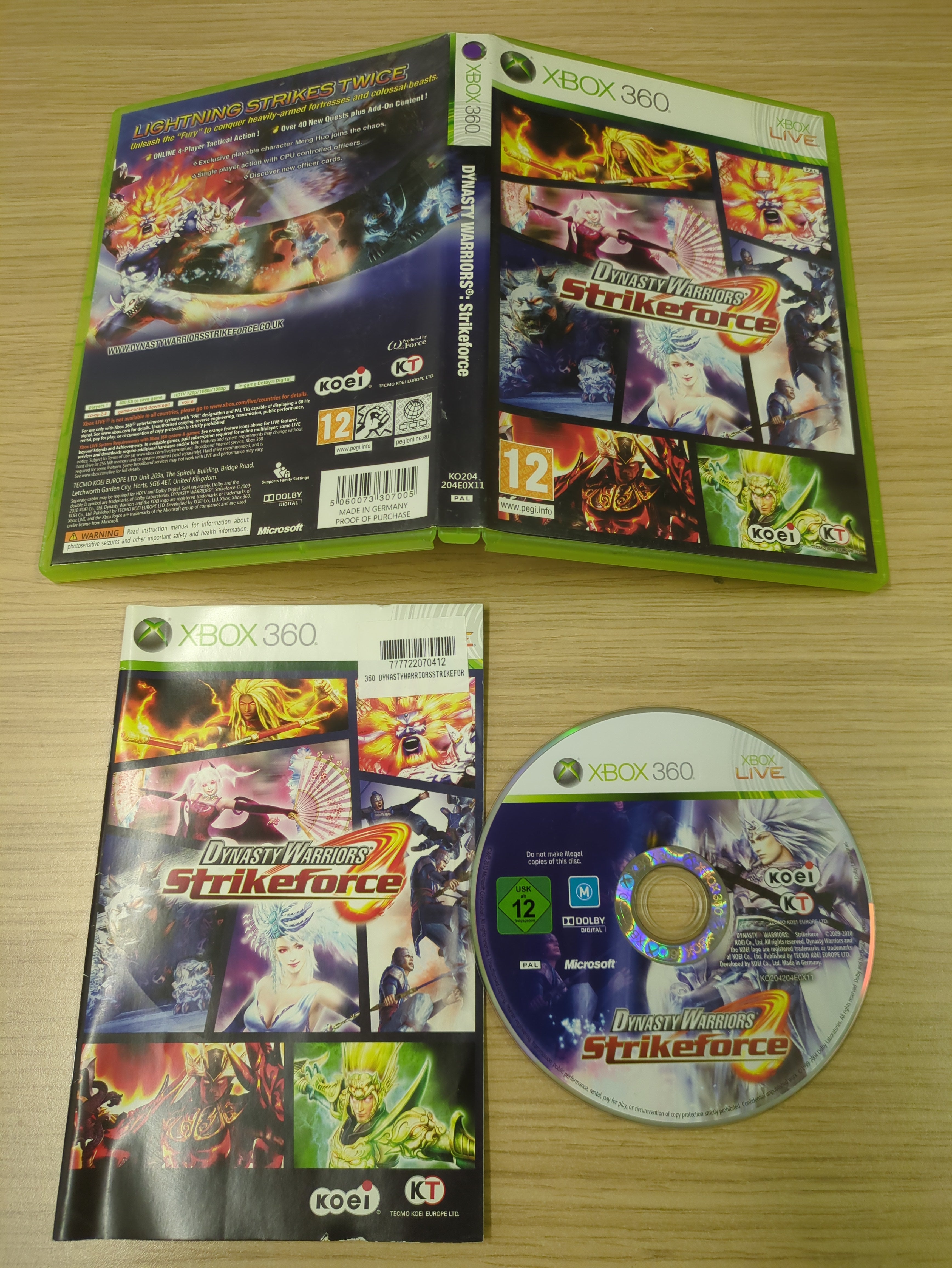 Dynasty Warriors: Strikeforce Xbox 360 game