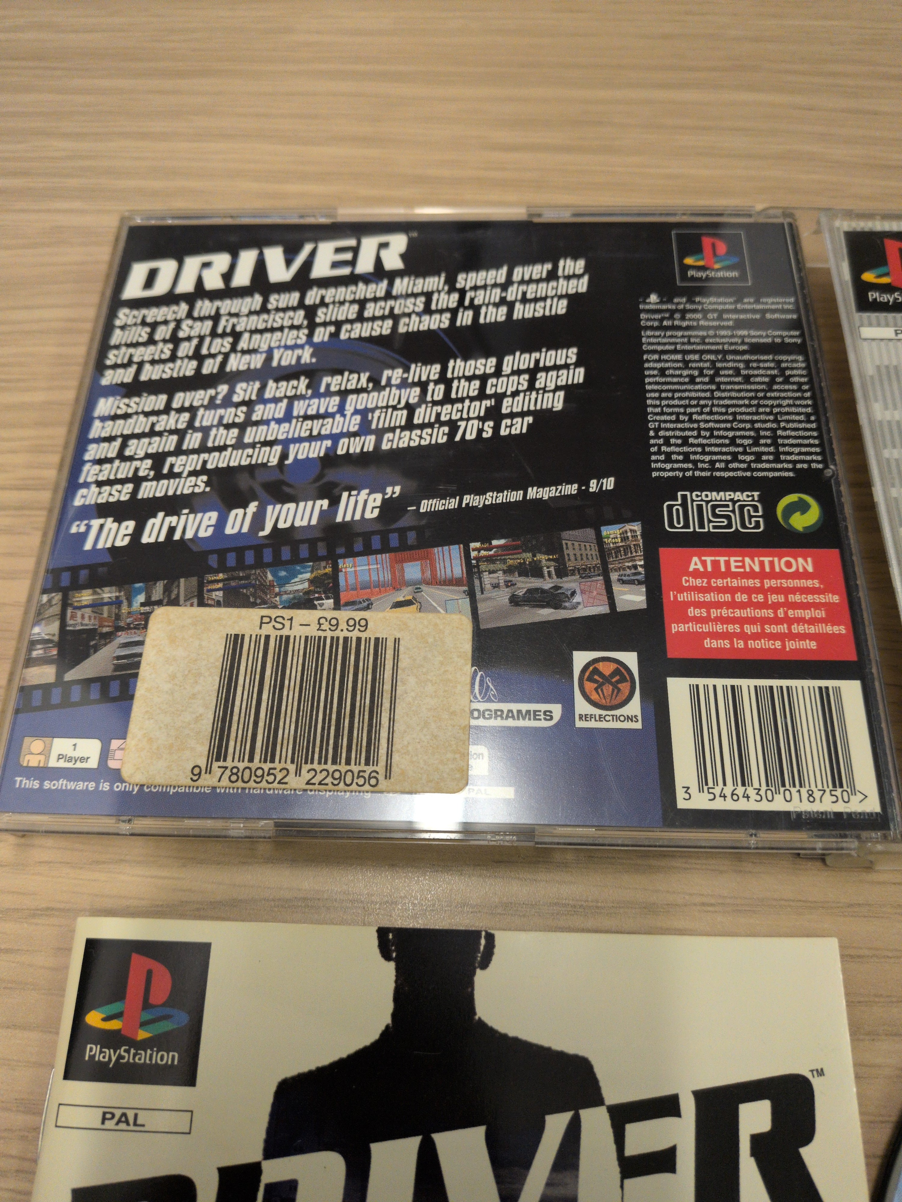 Driver (Best of Infogrames) Sony PS1 game