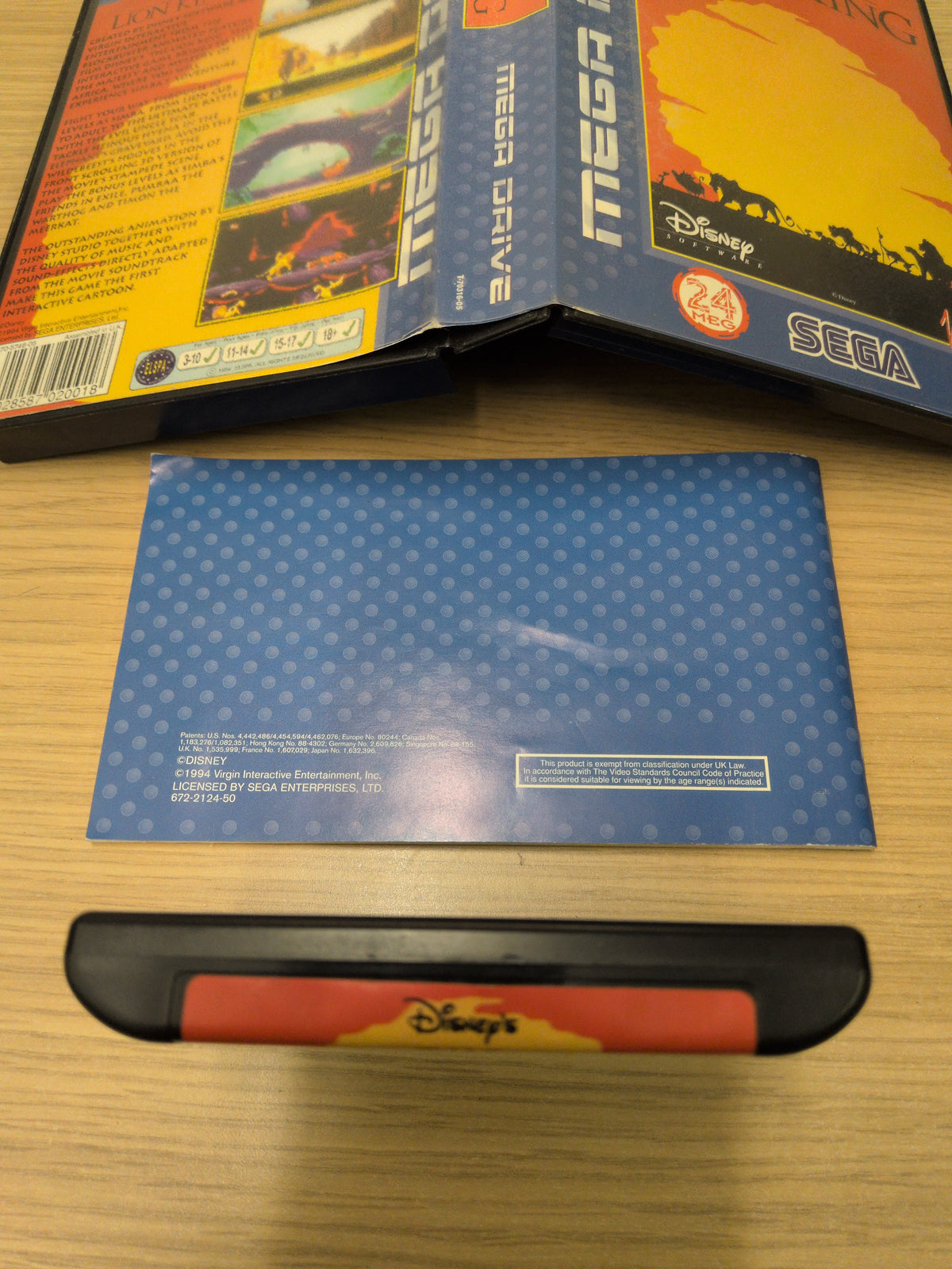 The Lion king (Disney's) Sega Mega Drive game