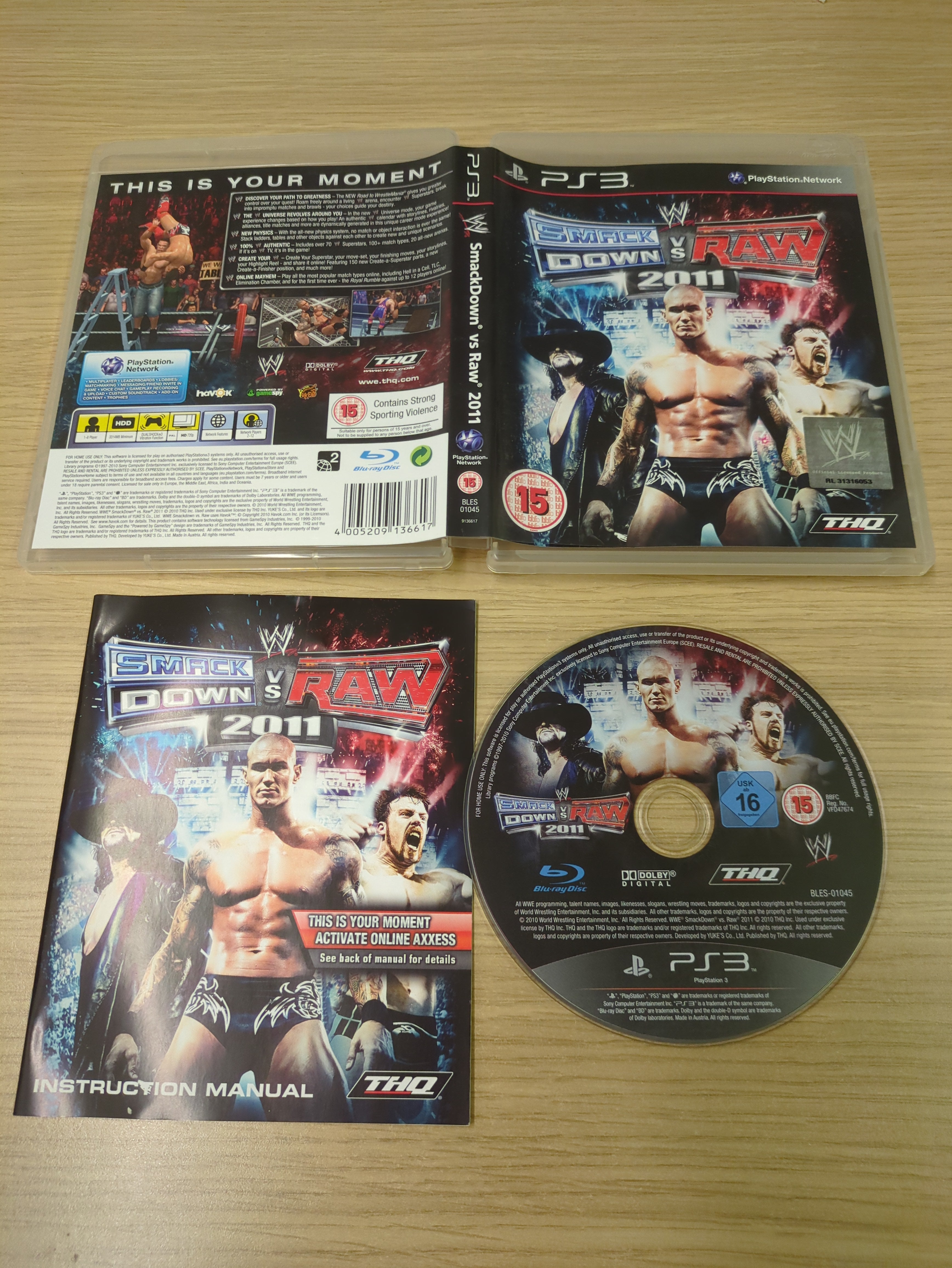WWE Smackdown vs Raw 2011 Sony PS3 game