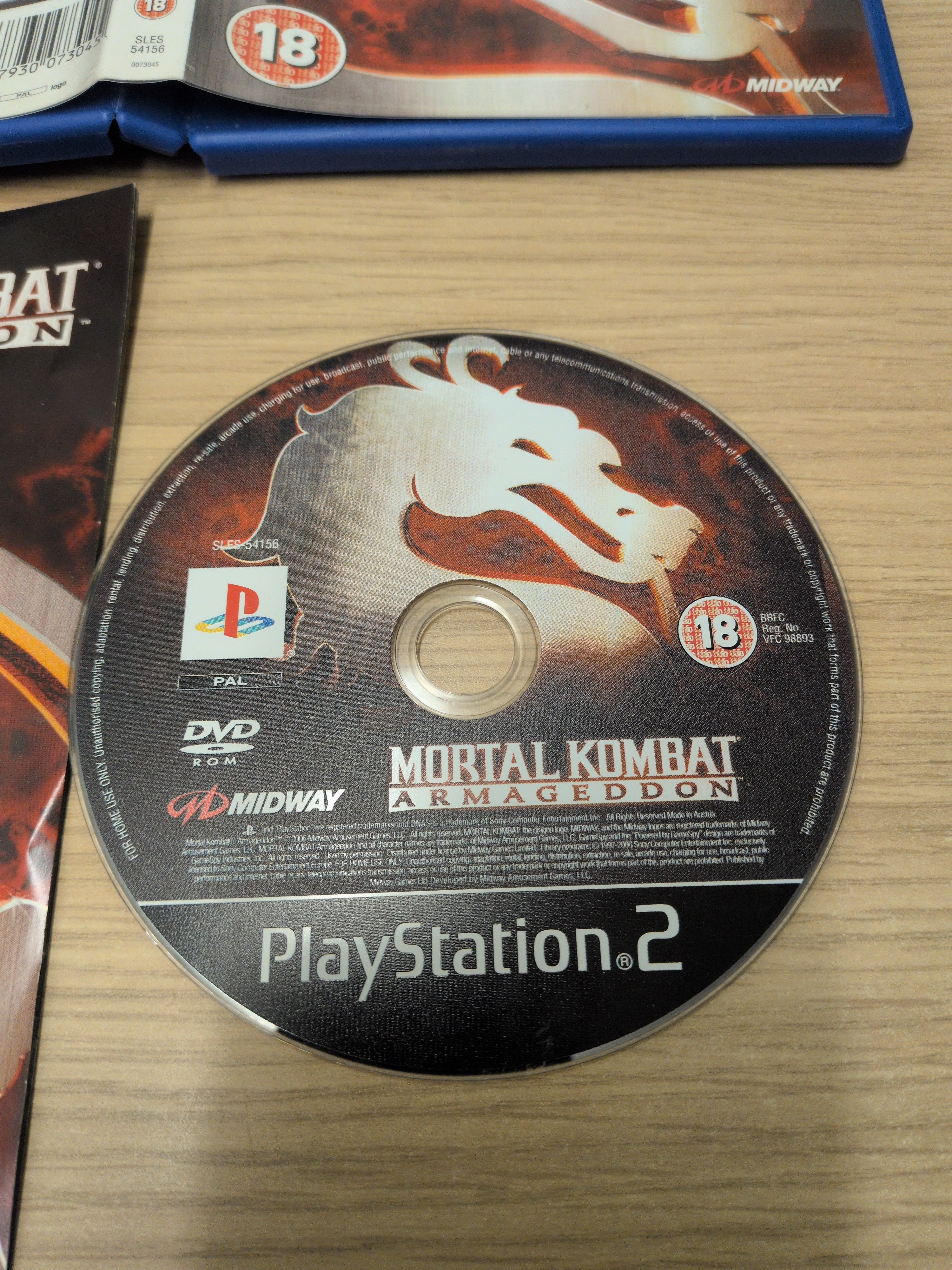 Mortal Kombat Armageddon Sony PS2 game