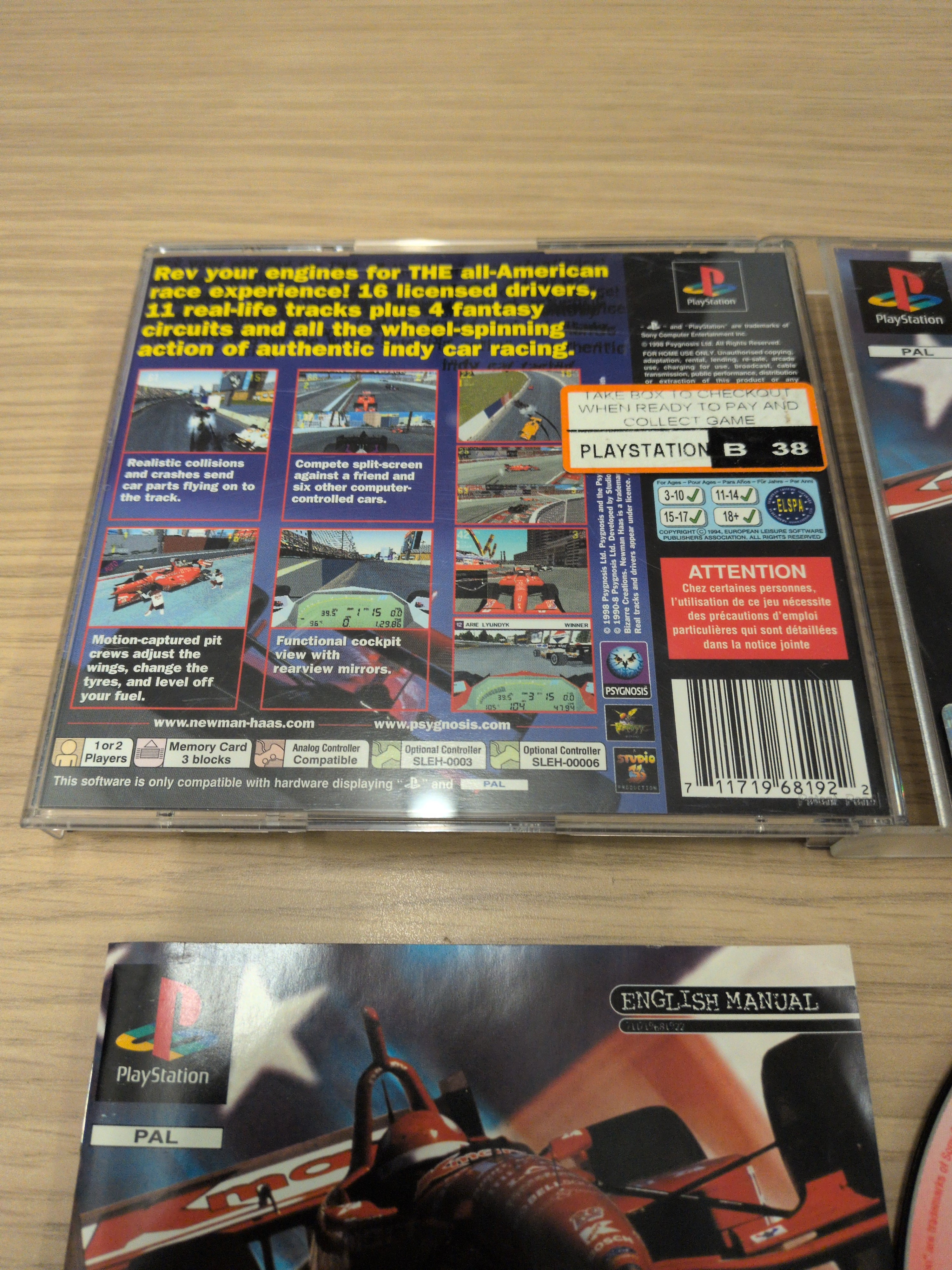 Newman Haas Racing Sony PS1 game