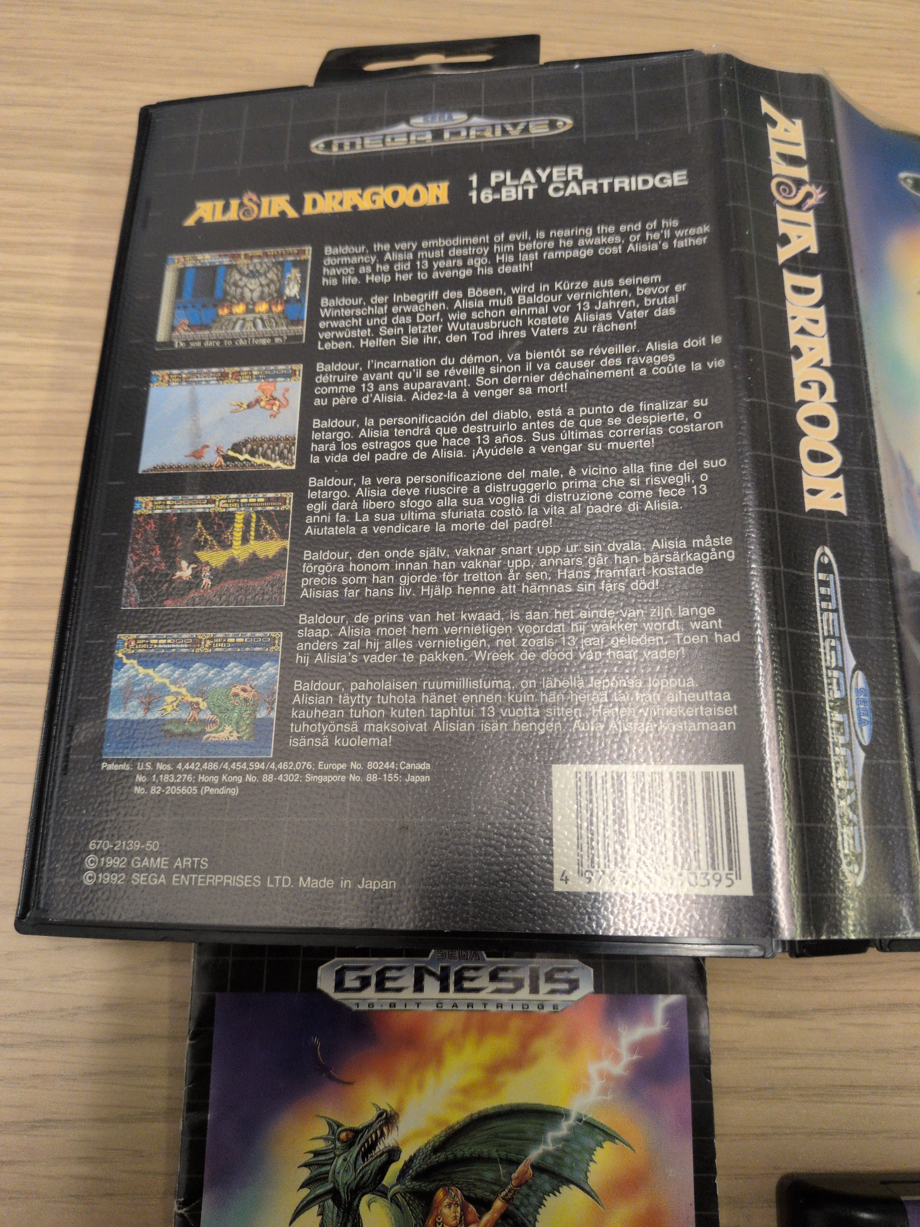 Alisia Dragoon Sega Mega Drive game