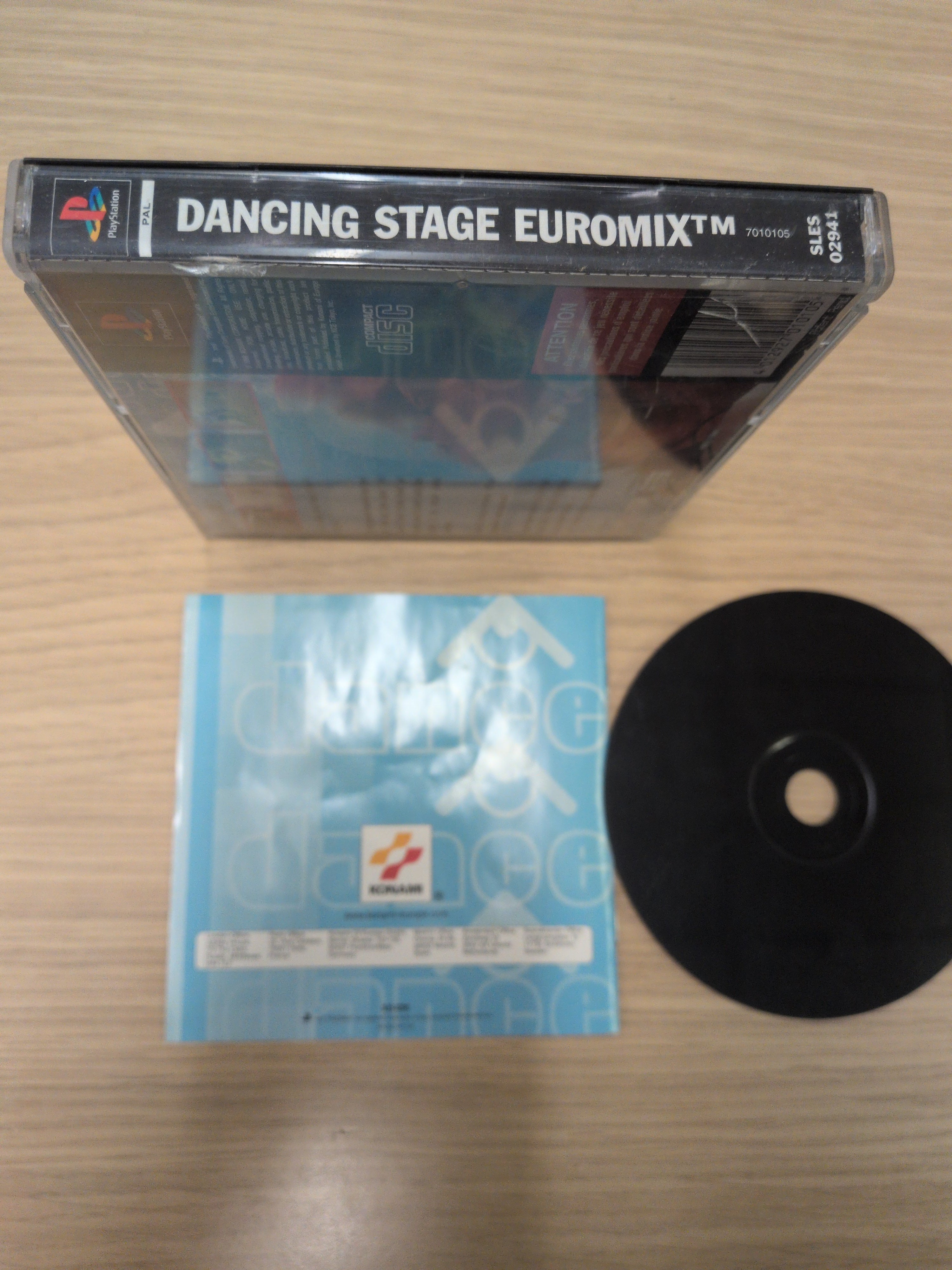 Dancing Stage EuroMix Sony PS1 game