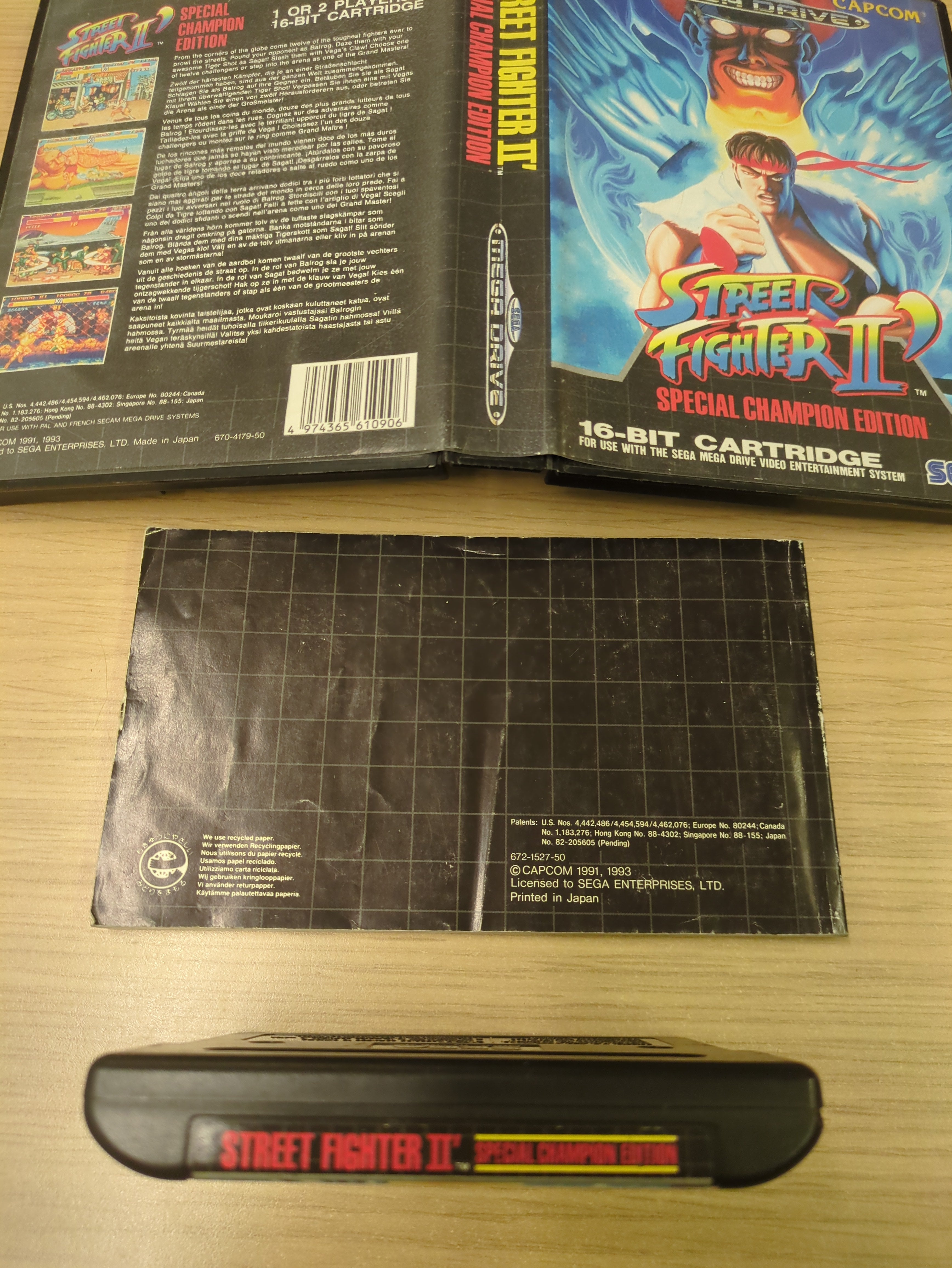 Street Fighter II Special Champion Edition Sega Mega Drive game