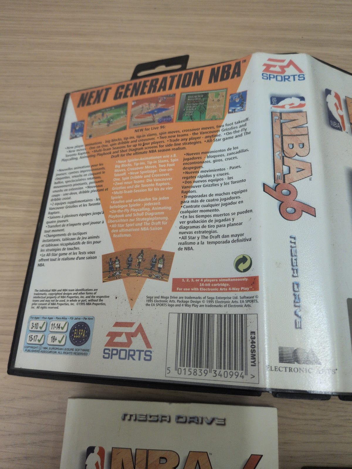NBA Live '96 Sega Mega Drive game