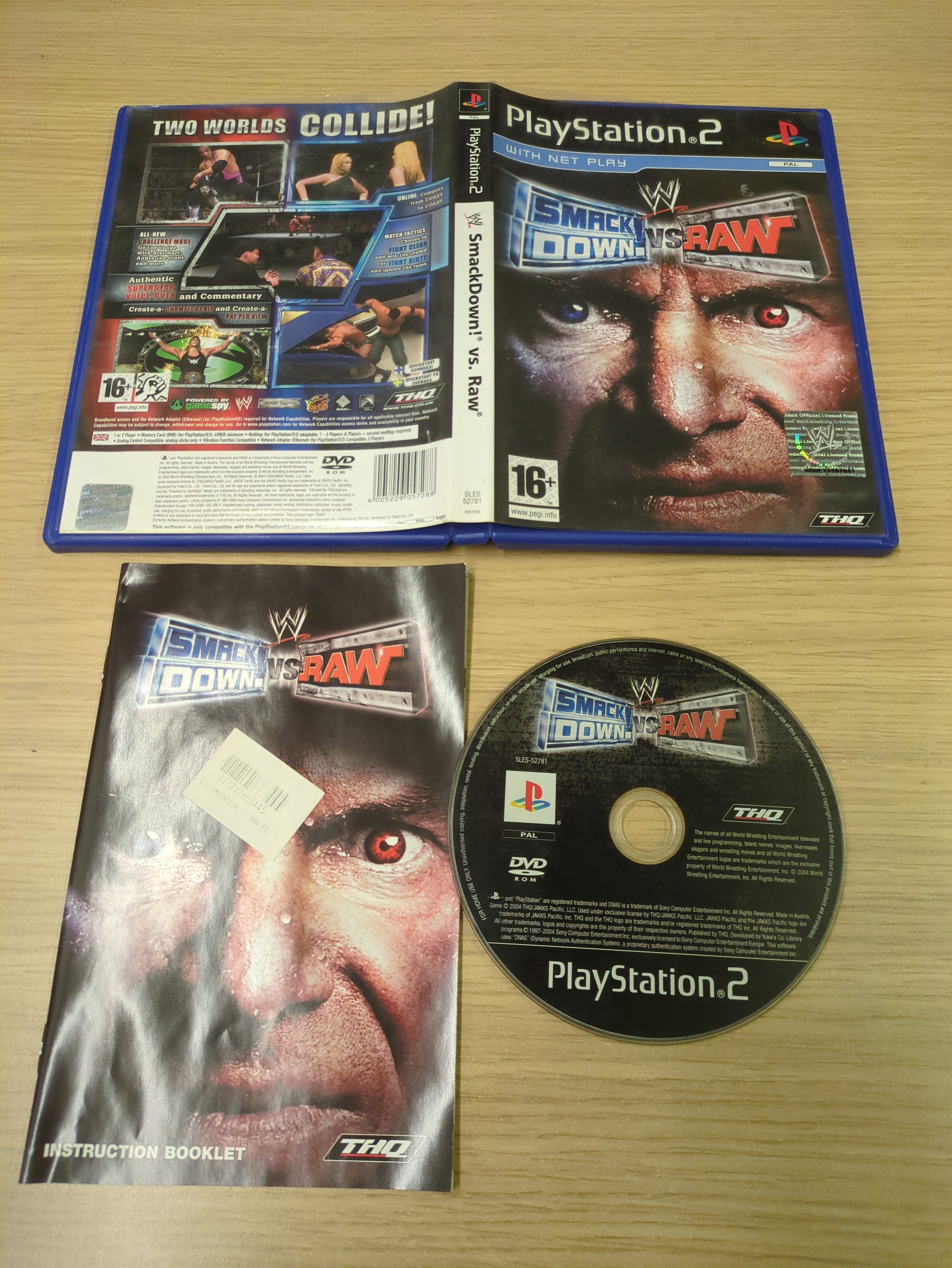 WWE SmackDown! vs. Raw Sony PS2 game