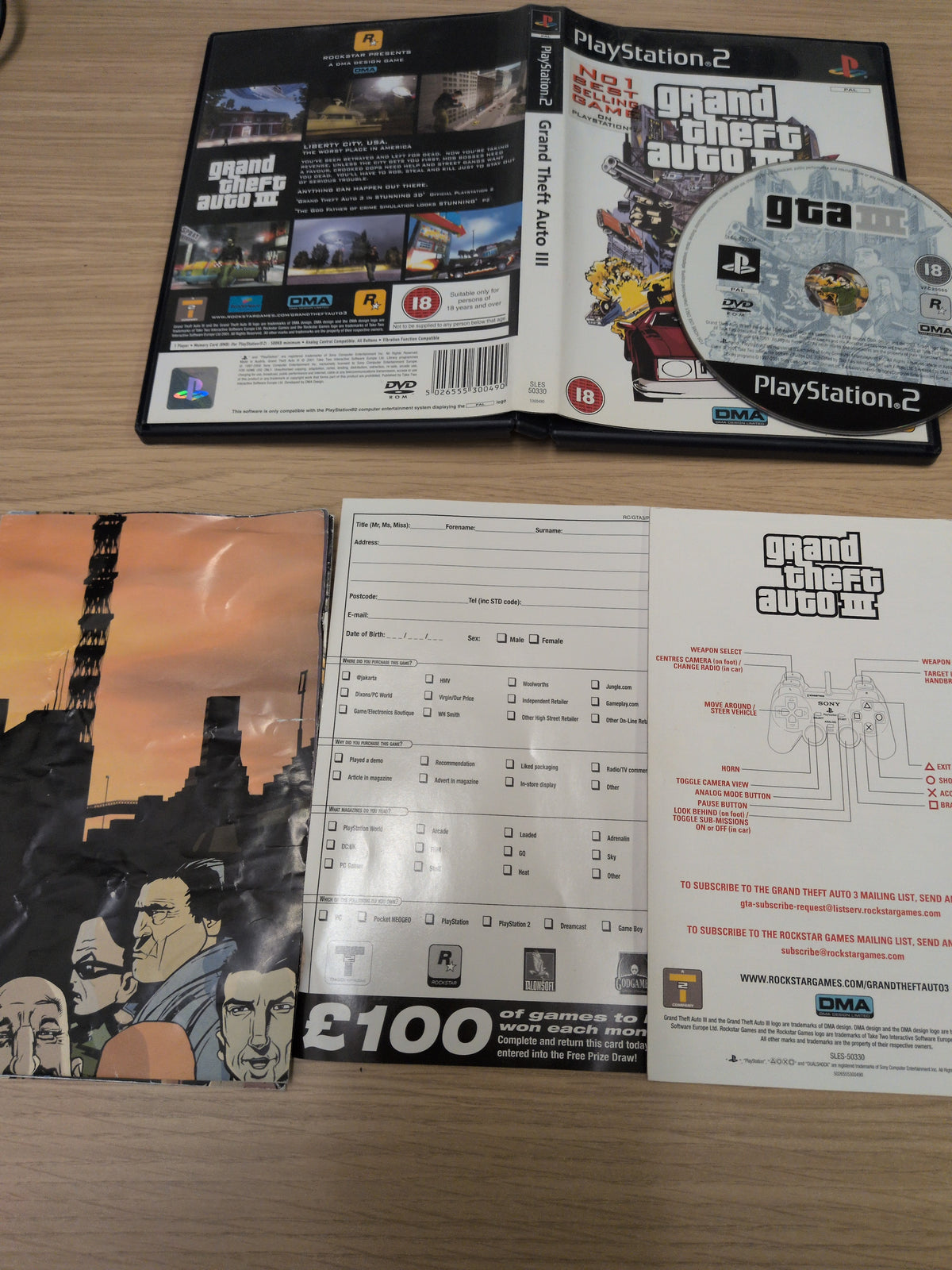 Grand Theft Auto III Sony PS2 game