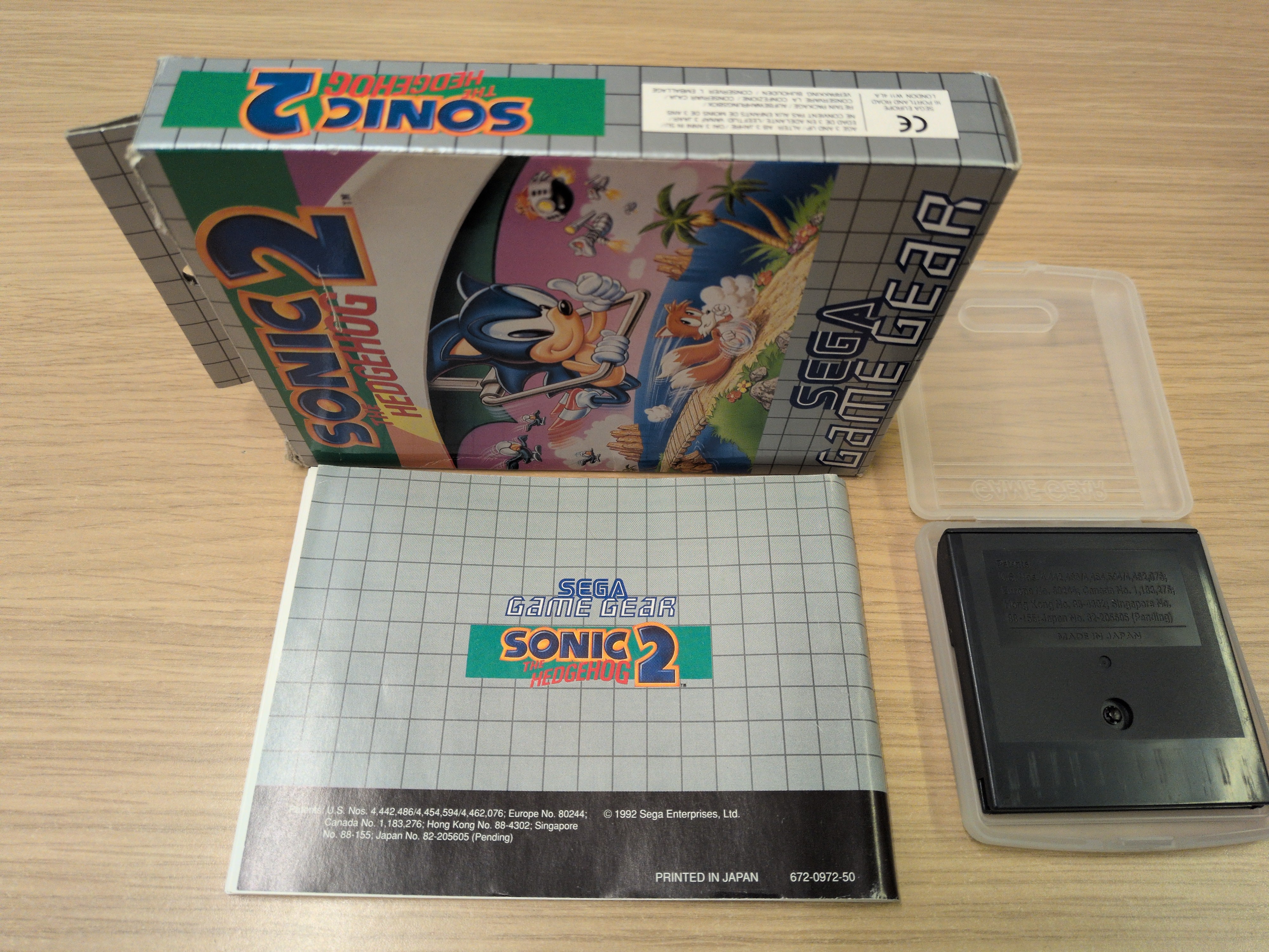 Sonic The Hedgehog 2 Sega Game Gear game