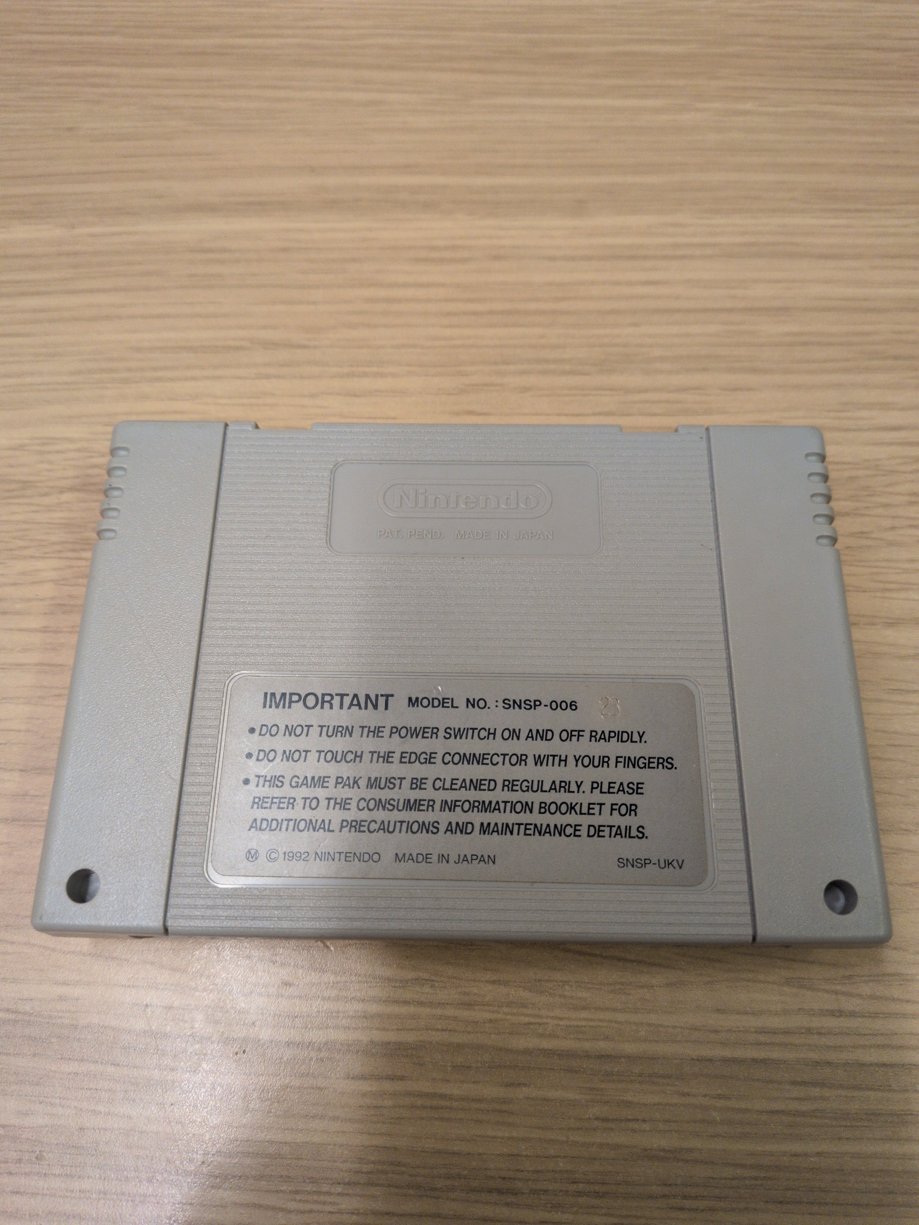 Cybernator Super Nintendo SNES game Cart Only