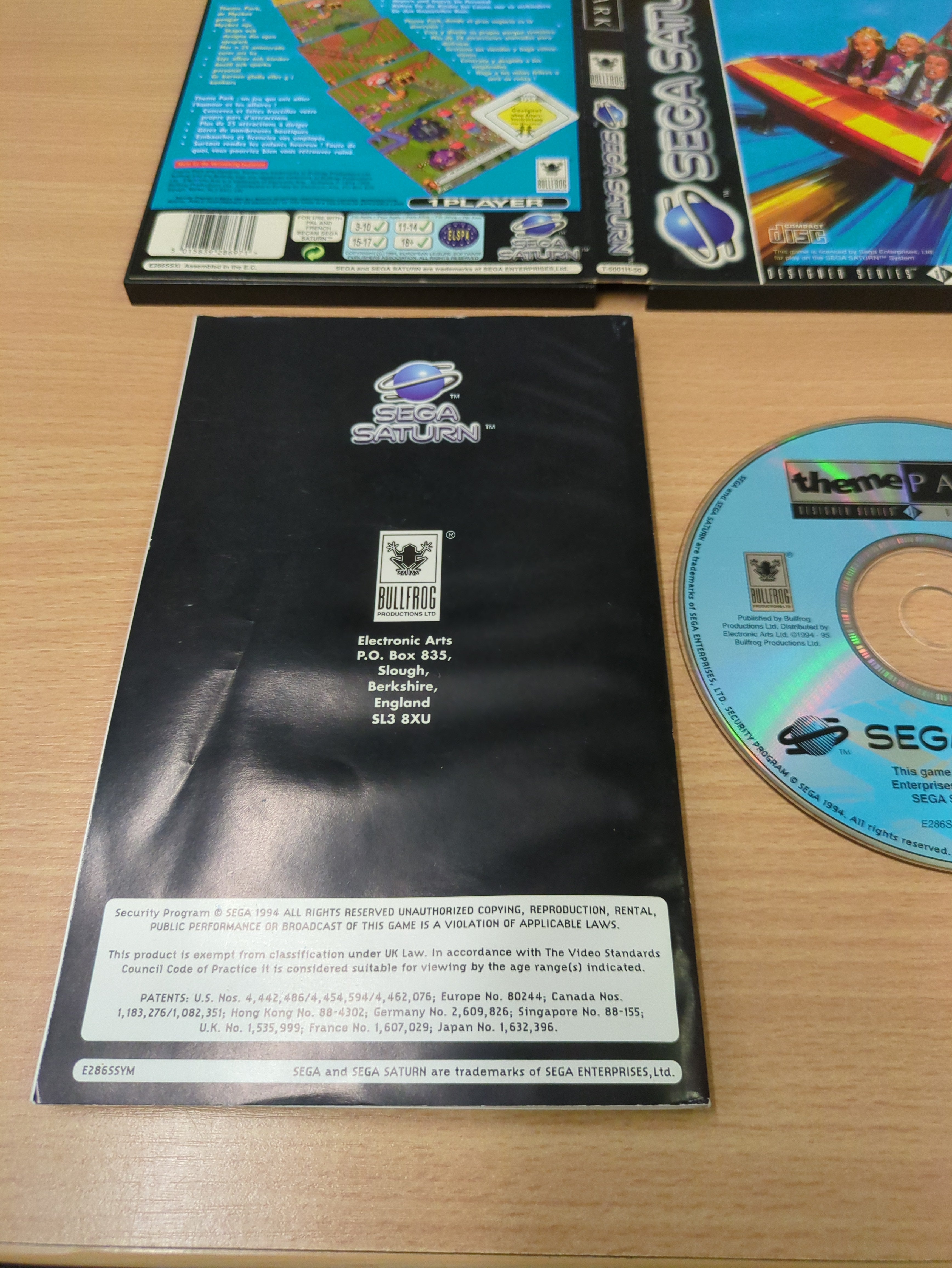 Theme Park Sega Saturn game
