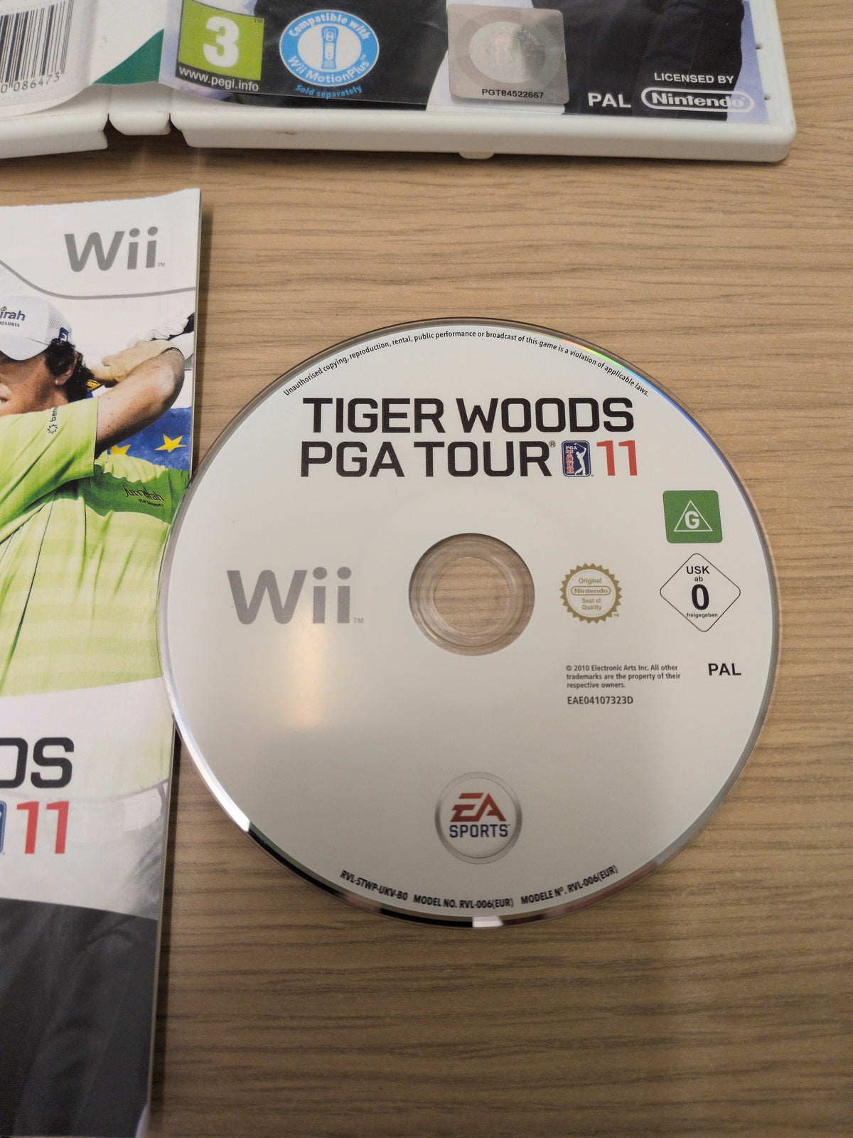 Tiger Woods PGA Tour 11 Nintendo Wii game