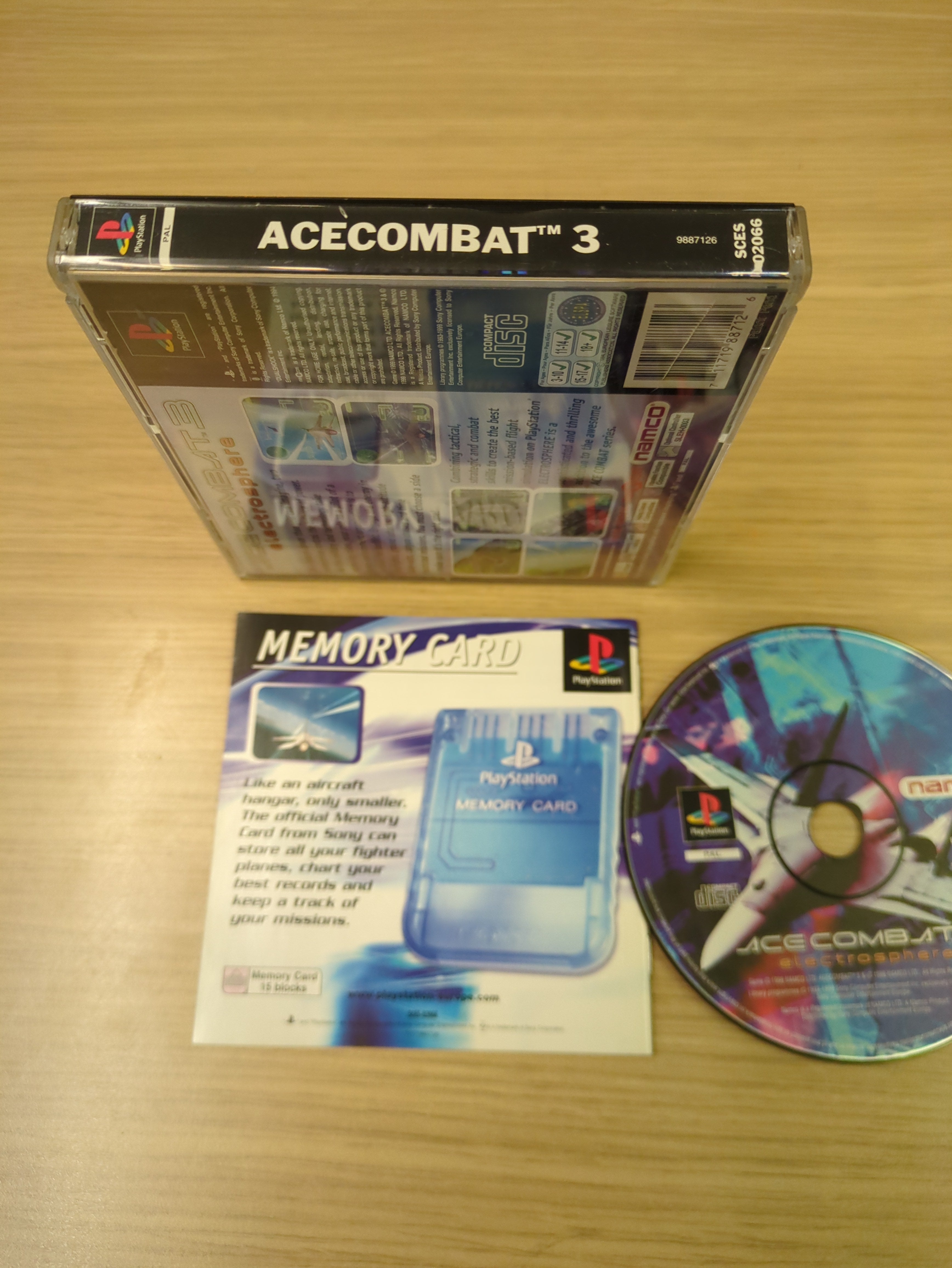 Ace Combat 3 Sony PS1 game