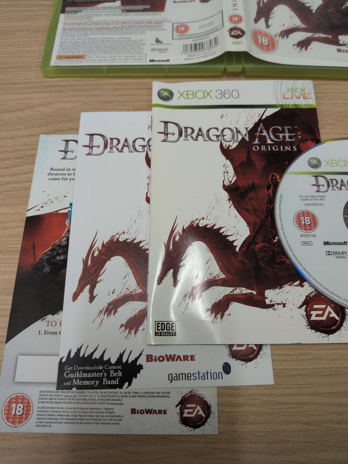 Dragon Age Origins Xbox 360 game