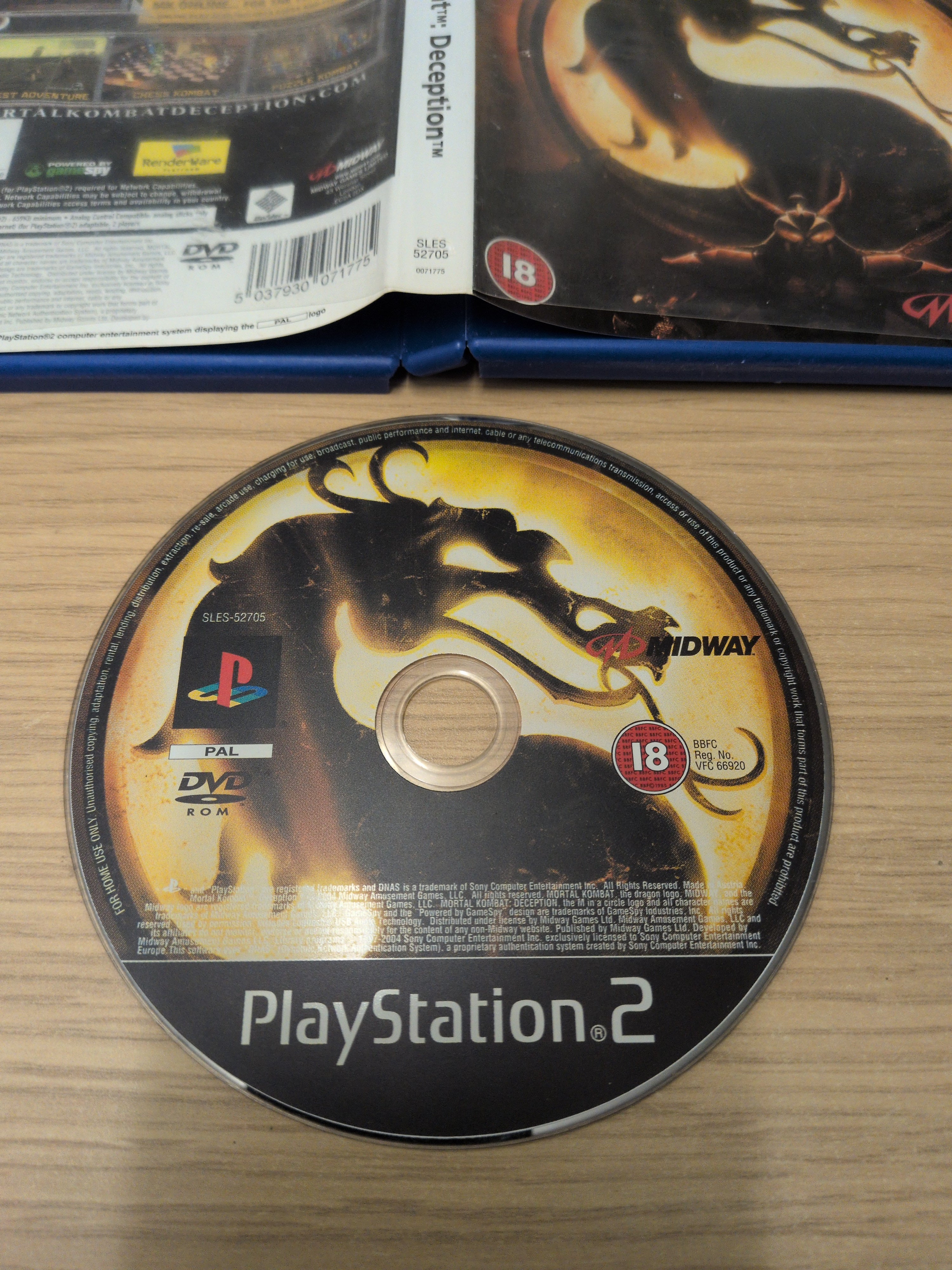Mortal Kombat: Deception Sony PS2 game