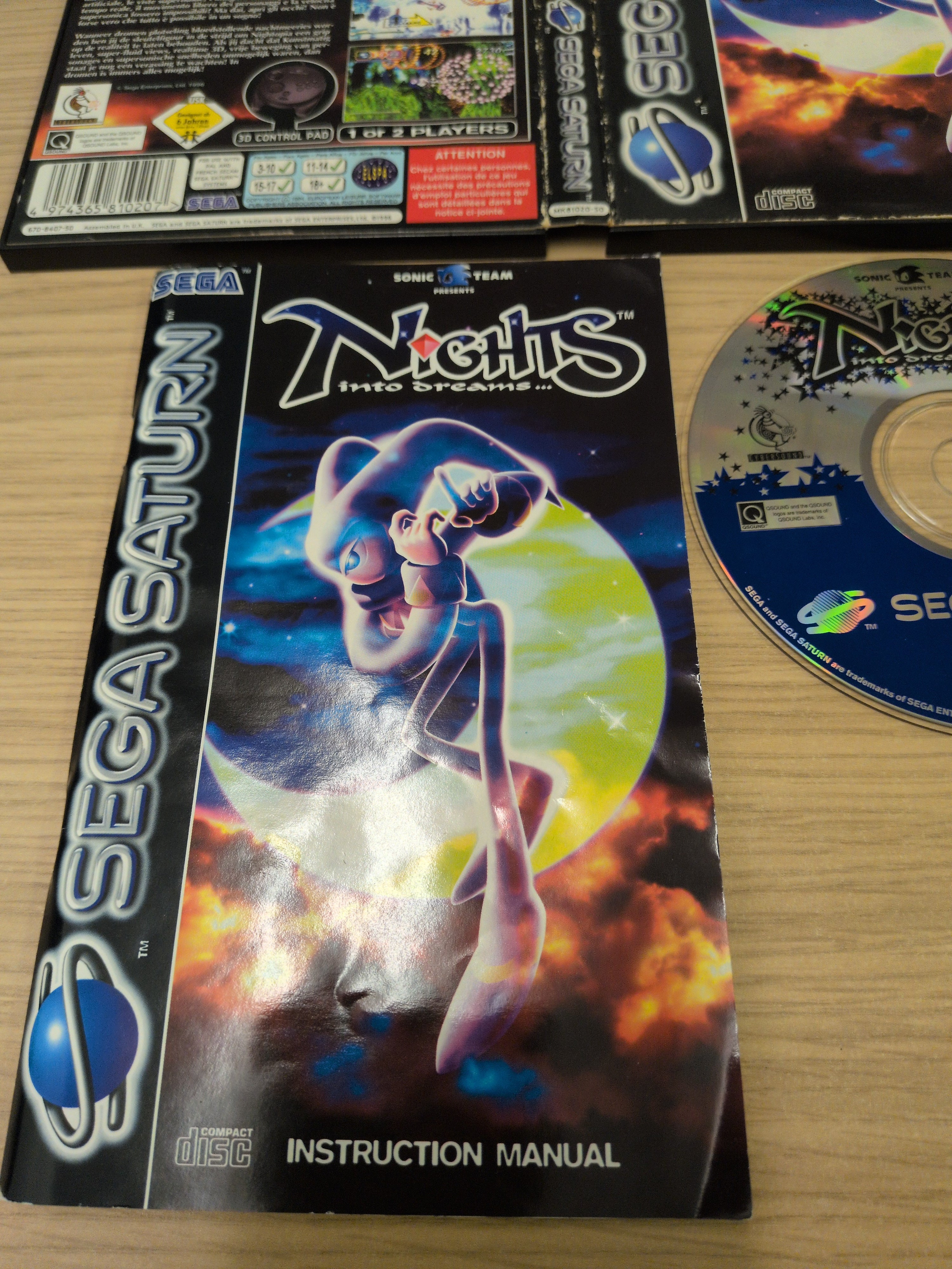 3D Controller with Nights Into Dreams + Christmas Nights Sega Saturn Bundle