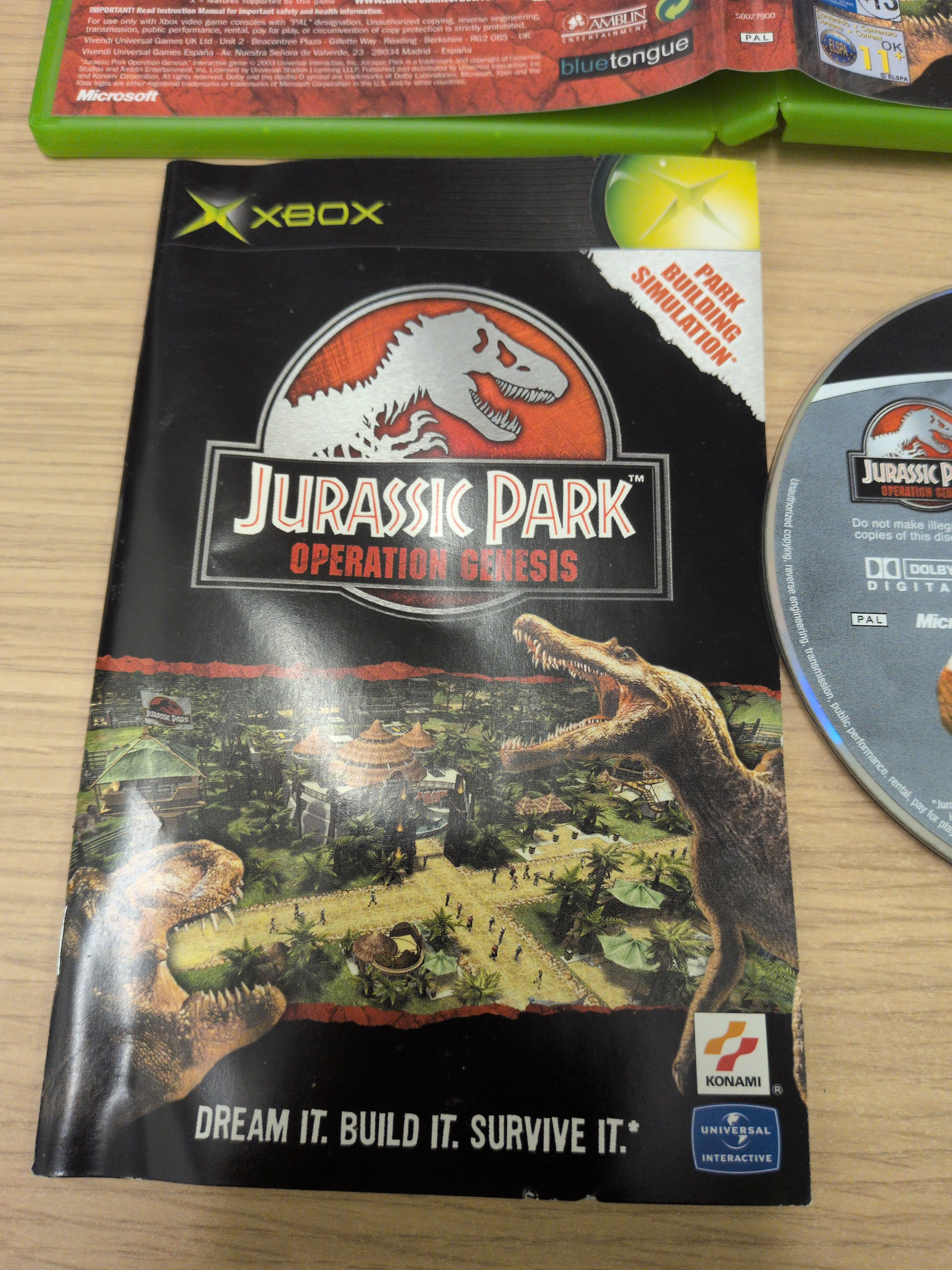 Jurassic Park: Operation Genesis original xbox game