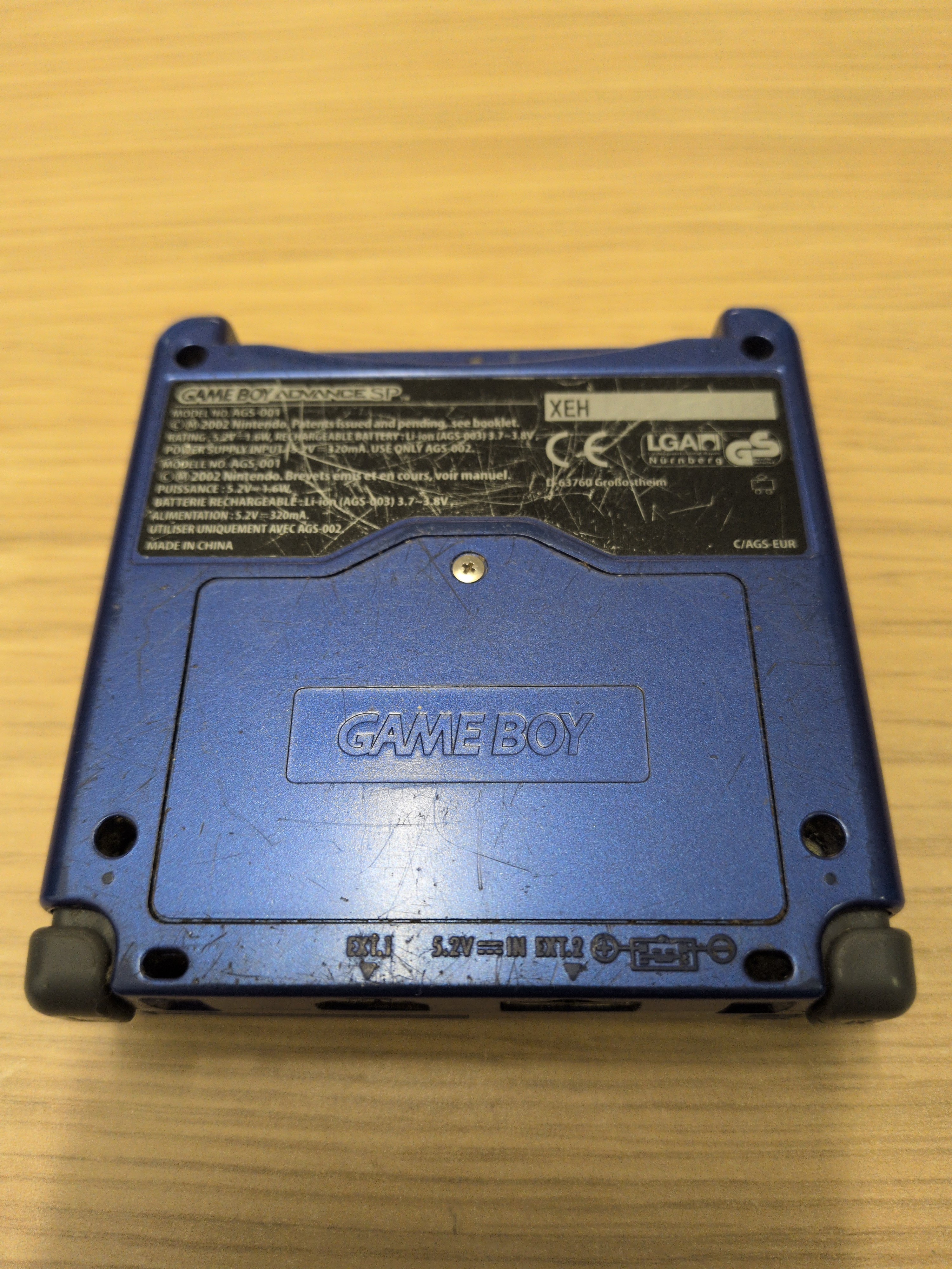 Nintendo Game Boy Advance SP GBA Console Blue handheld