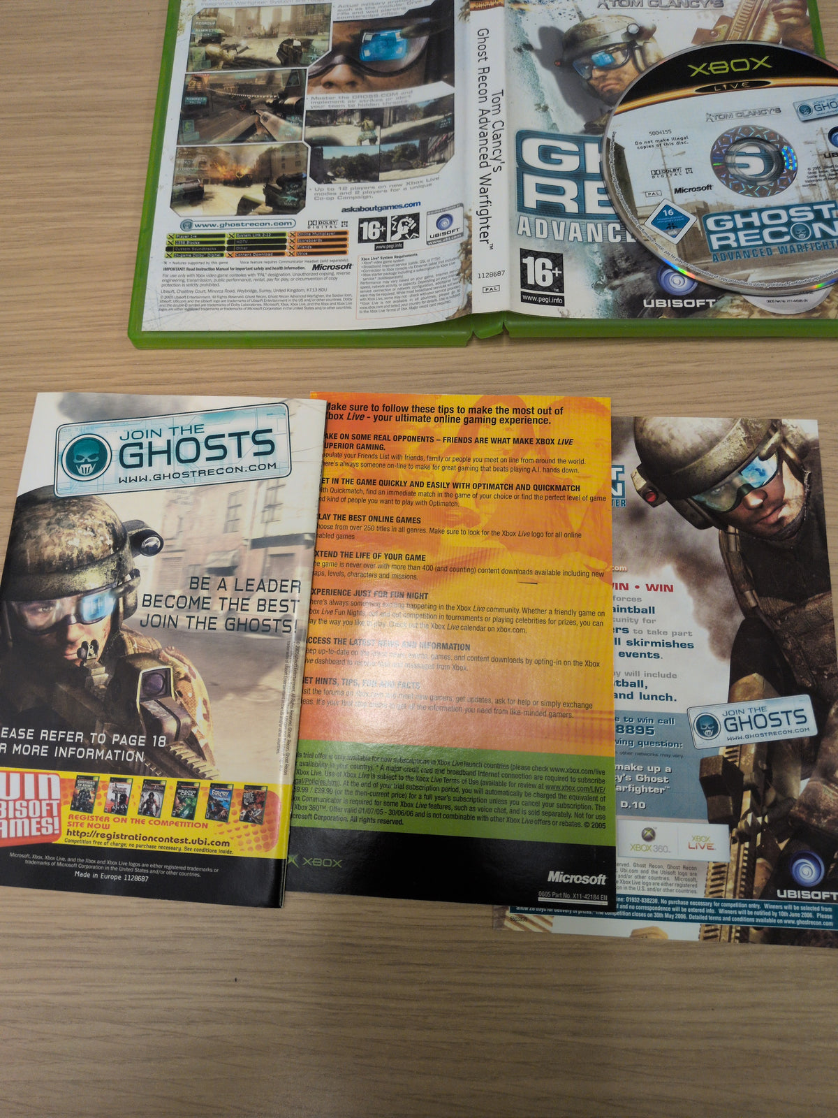 Tom Clancy's Ghost Recon: Advanced Warfighter original Xbox game