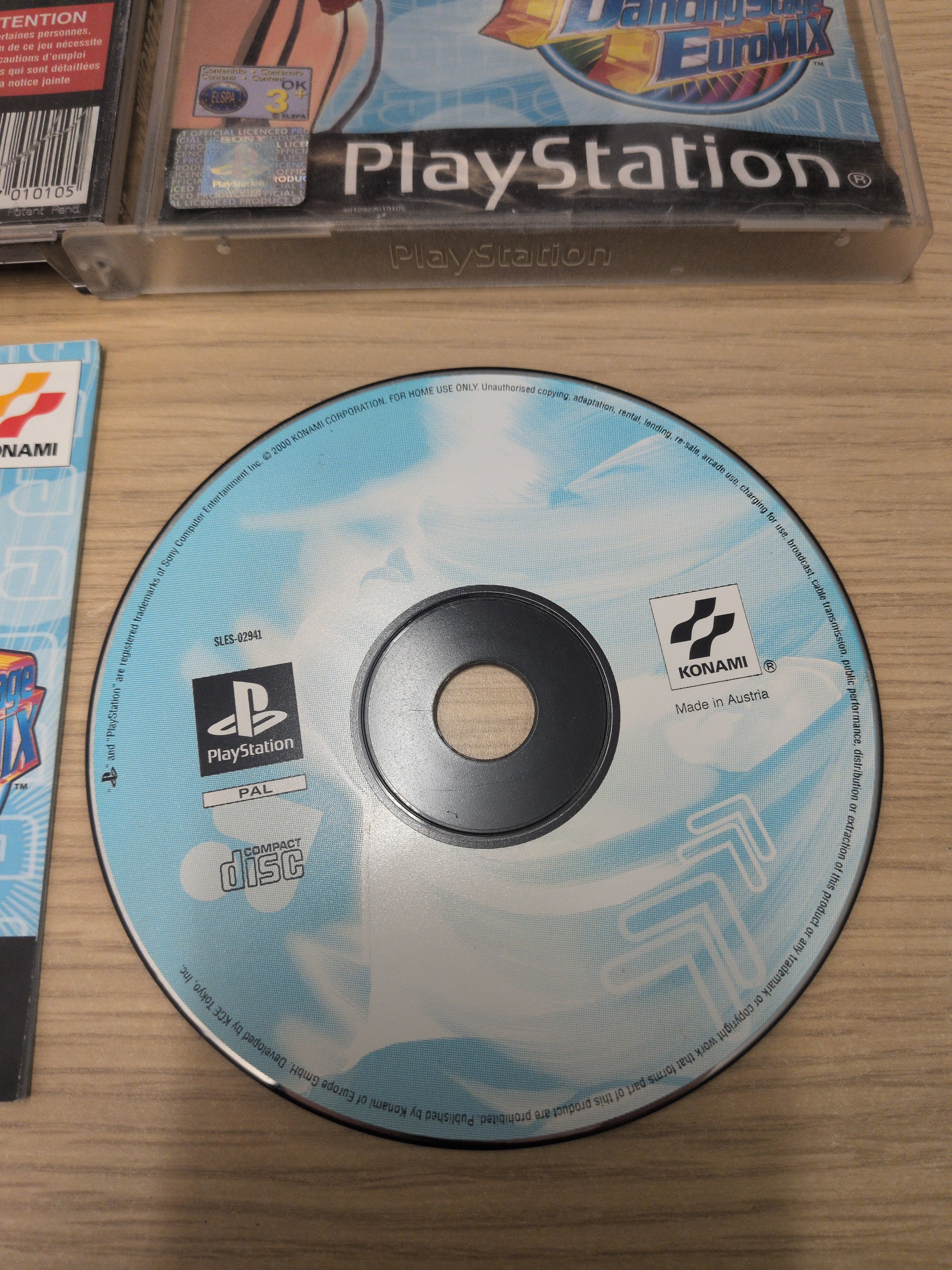 Dancing Stage EuroMix Sony PS1 game