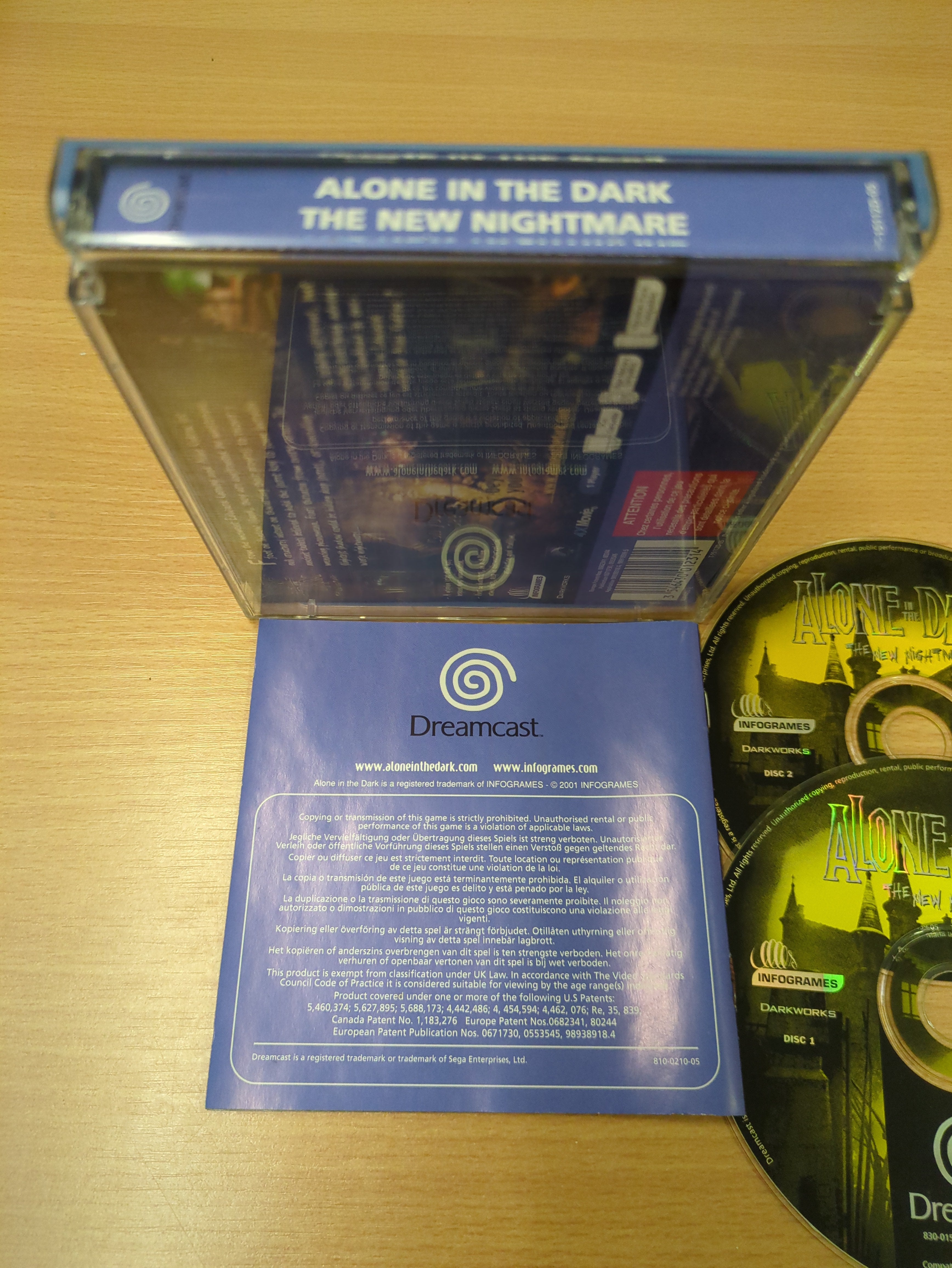 Alone in the Dark: The New Nightmare Sega Dreamcast game