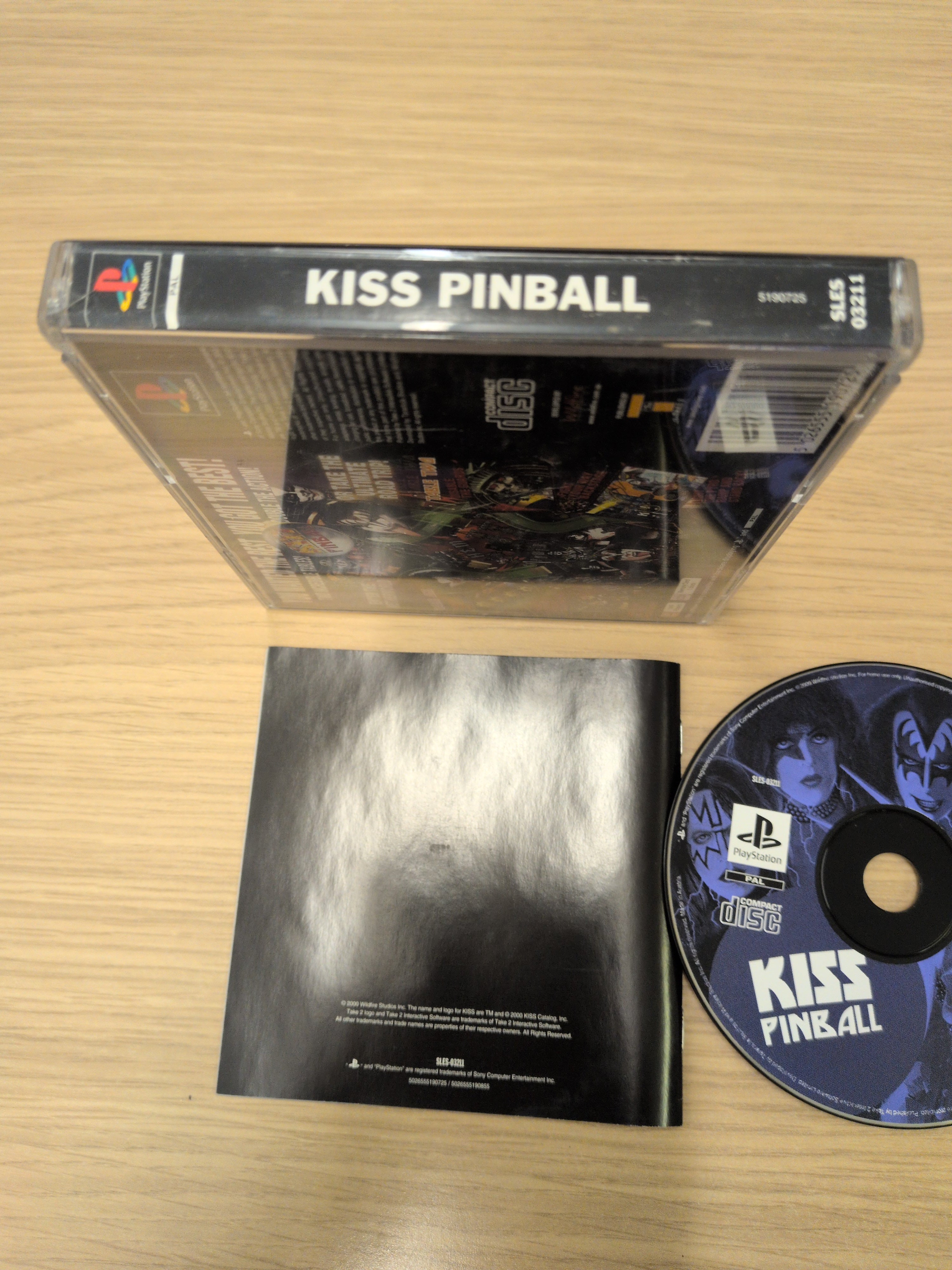 KISS Pinball Sony PS1 game