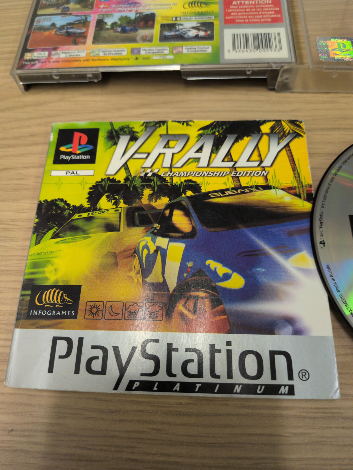 V-Rally Championship Edition Platinum Sony PS1 game