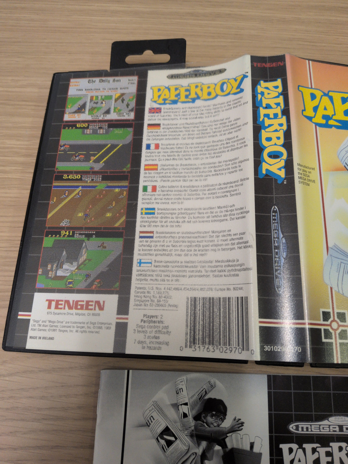 Paperboy Sega Mega Drive game