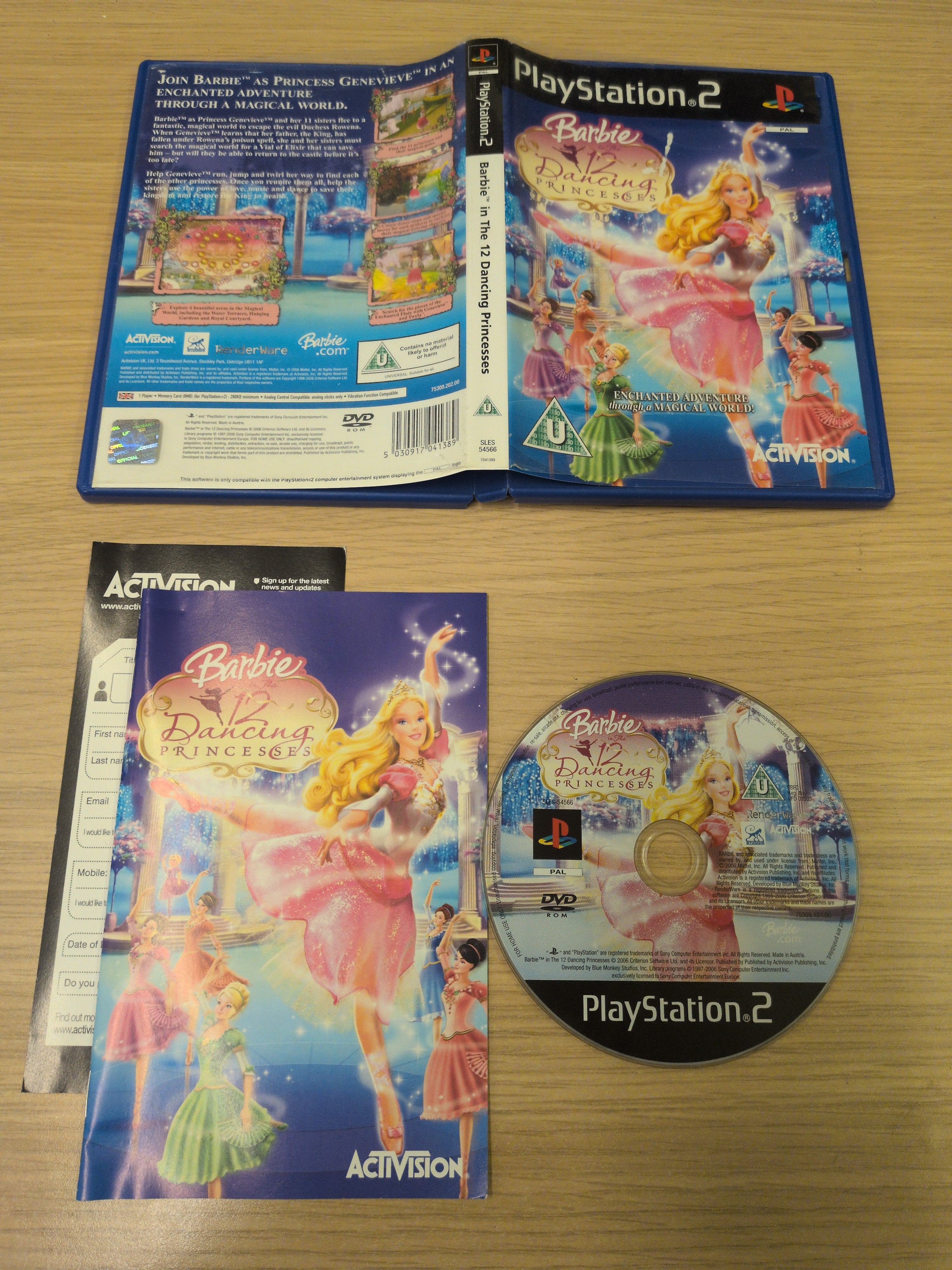 Barbie in The 12 Dancing Princesses Sony PS2 game