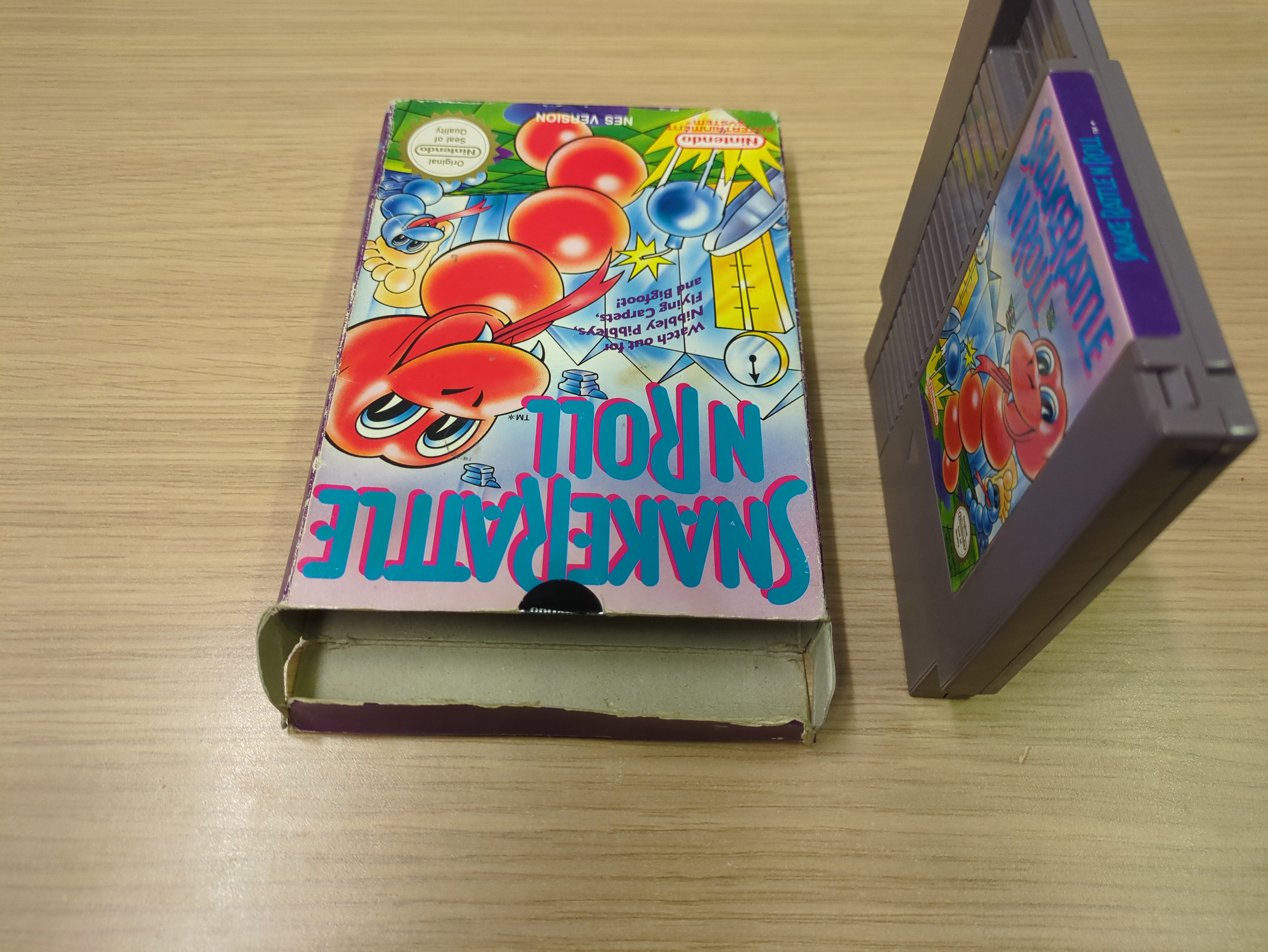Snake Rattle N Roll Nintendo NES game